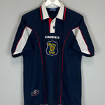 Shop 1996/98 SCOTLAND HOME SHIRT (M) UMBRO, classic football shirts, vintage football shirts & retro soccer jerseys at Cult Kits