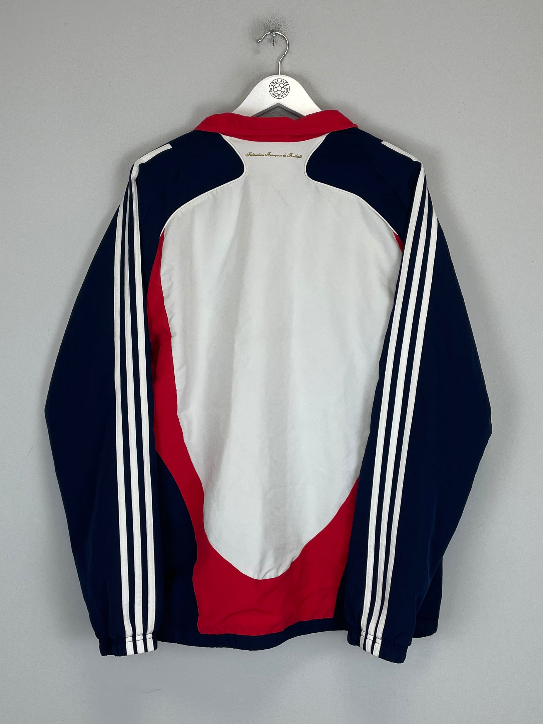 Shop 2007/08 FRANCE TRACK JACKET (L) ADIDAS, classic football shirts, vintage football shirts & retro soccer jerseys at Cult Kits