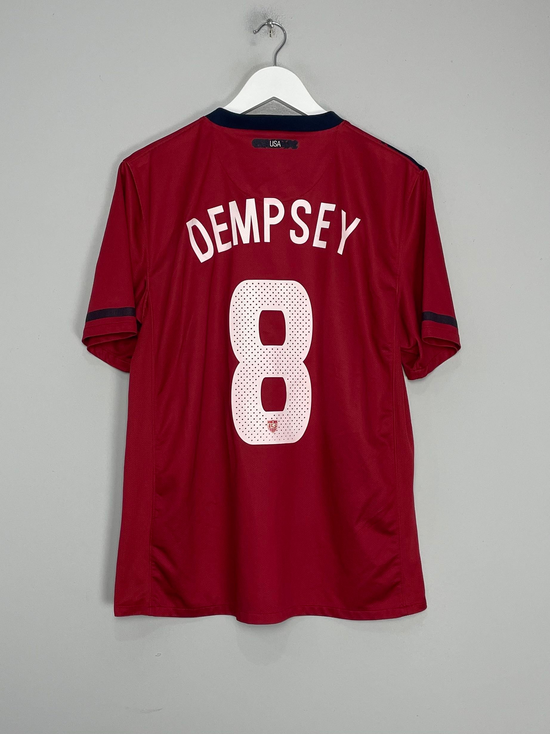 Shop 2010/12 USA DEMPSEY #8 AWAY SHIRT (L) NIKE, classic football shirts, vintage football shirts & retro soccer jerseys at Cult Kits