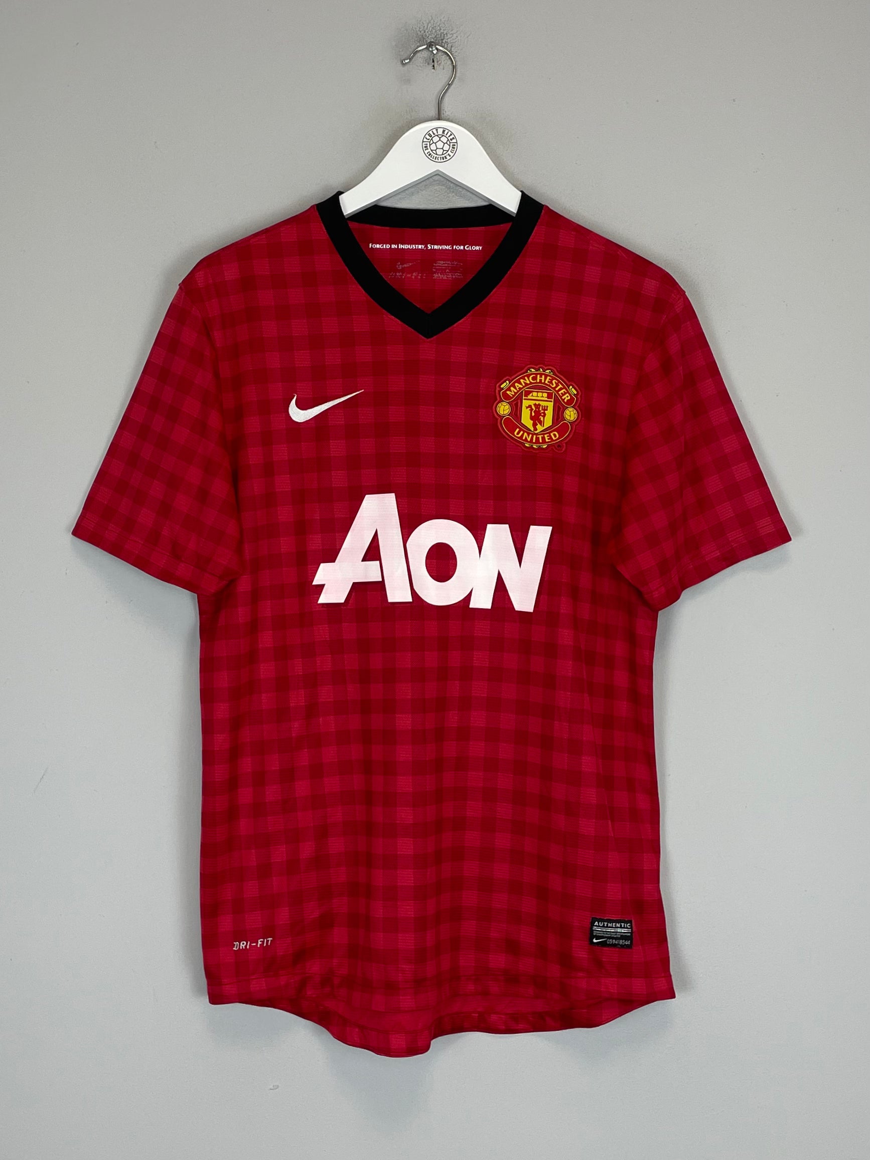 Shop 2012/13 MANCHESTER UNITED CHICHARITO #14 HOME SHIRT (M) NIKE, classic football shirts, vintage football shirts & retro soccer jerseys at Cult Kits