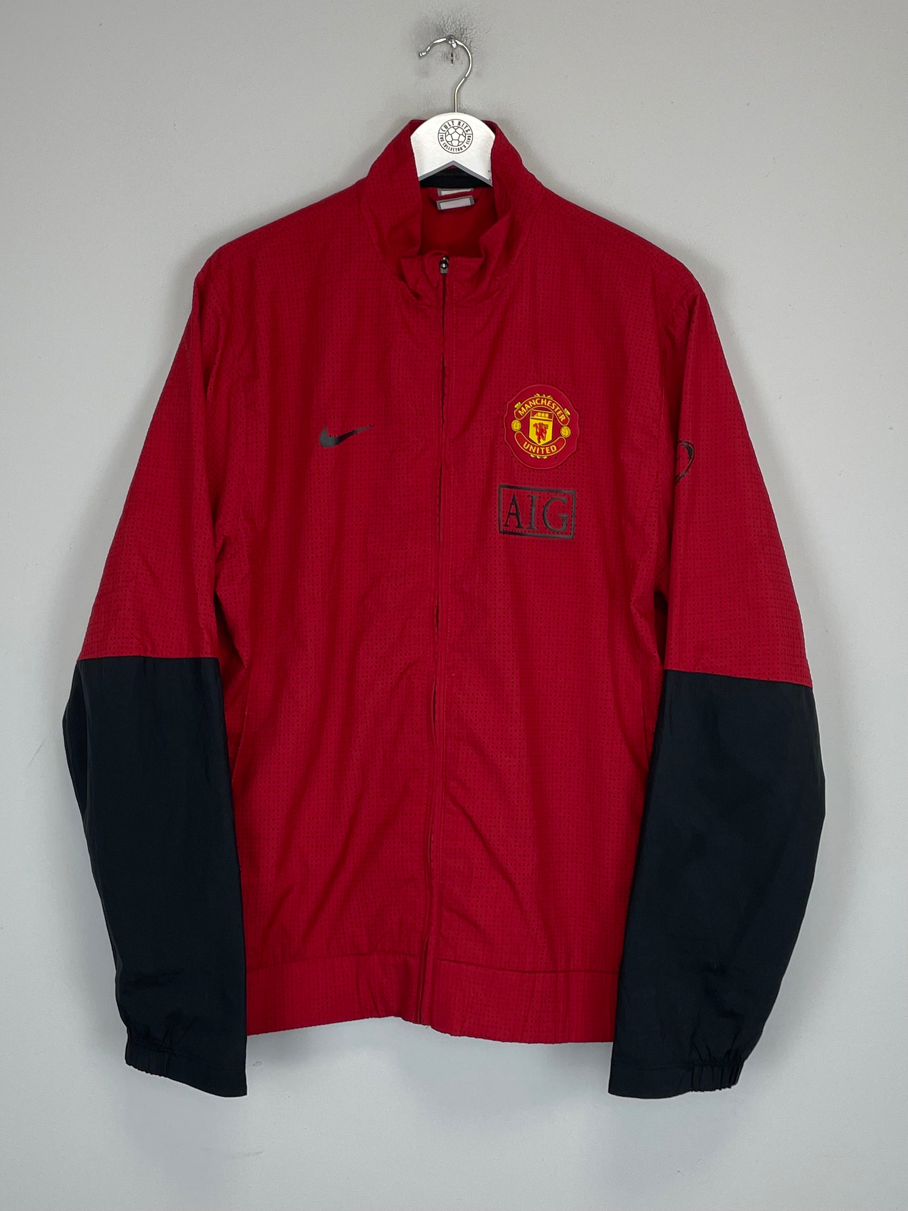 Shop 2009/10 MANCHESTER UNITED TRACK JACKET (XL) NIKE, classic football shirts, vintage football shirts & retro soccer jerseys at Cult Kits
