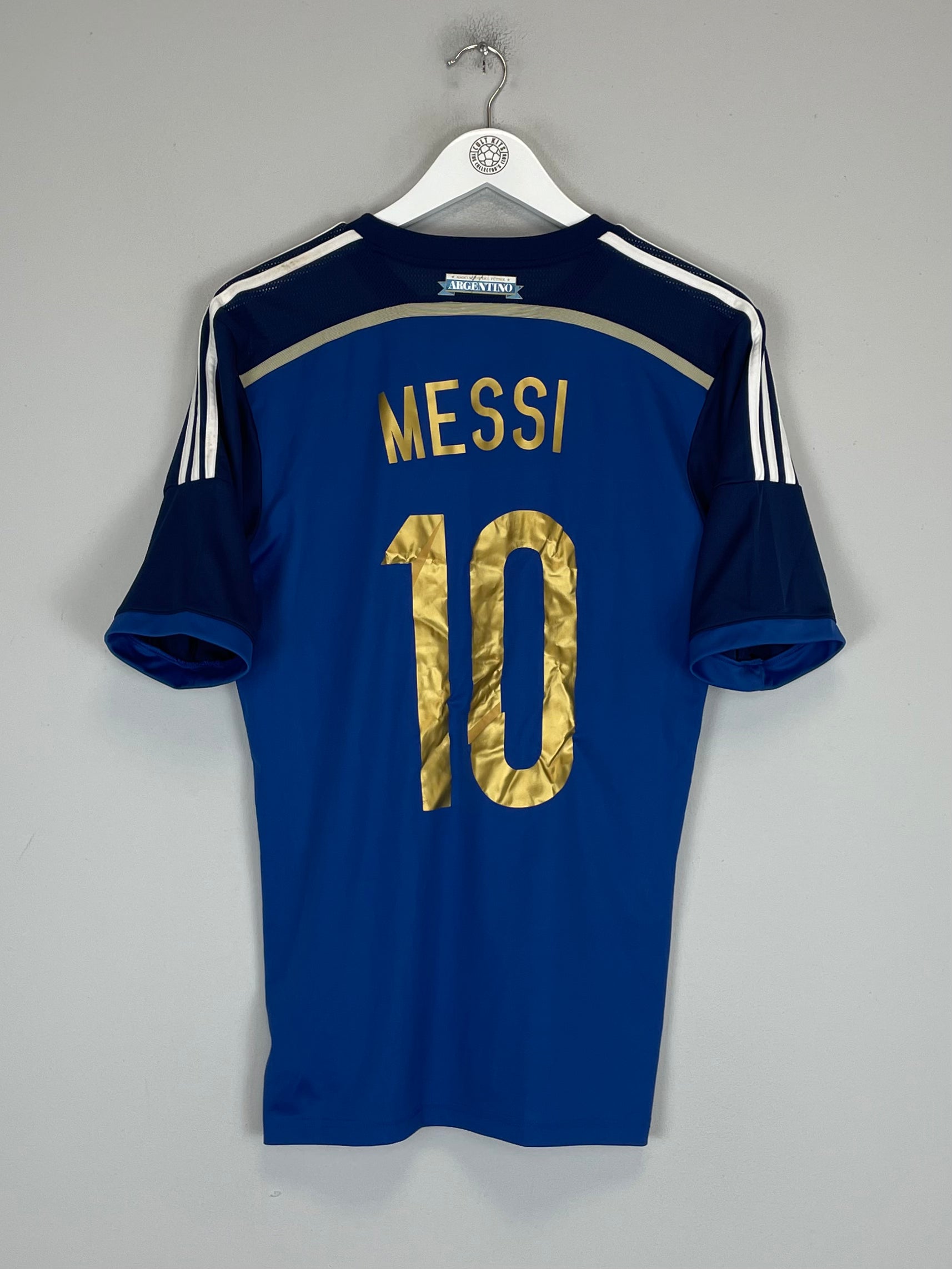 Shop 2013/14 ARGENTINA MESSI #10 AWAY SHIRT (M) ADIDAS, classic football shirts, vintage football shirts & retro soccer jerseys at Cult Kits