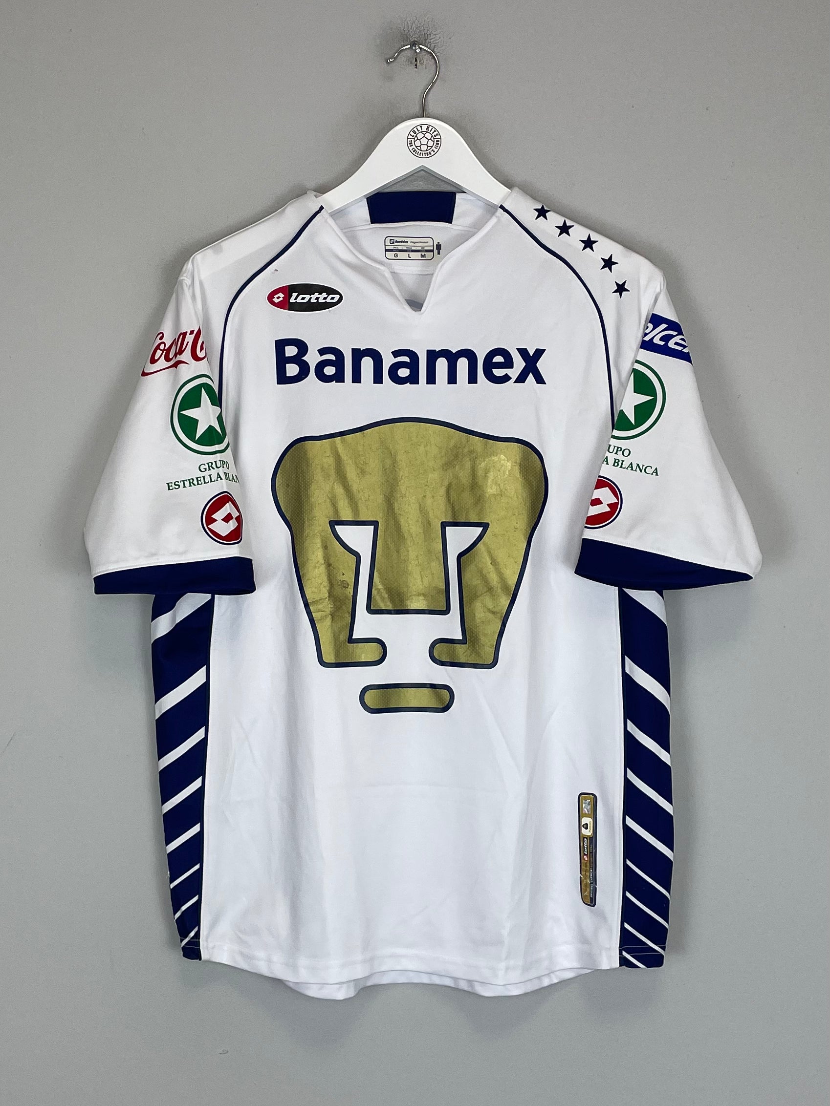 Shop 2005/06 UNAM PUMAS HOME SHIRT (M) LOTTO, classic football shirts, vintage football shirts & retro soccer jerseys at Cult Kits