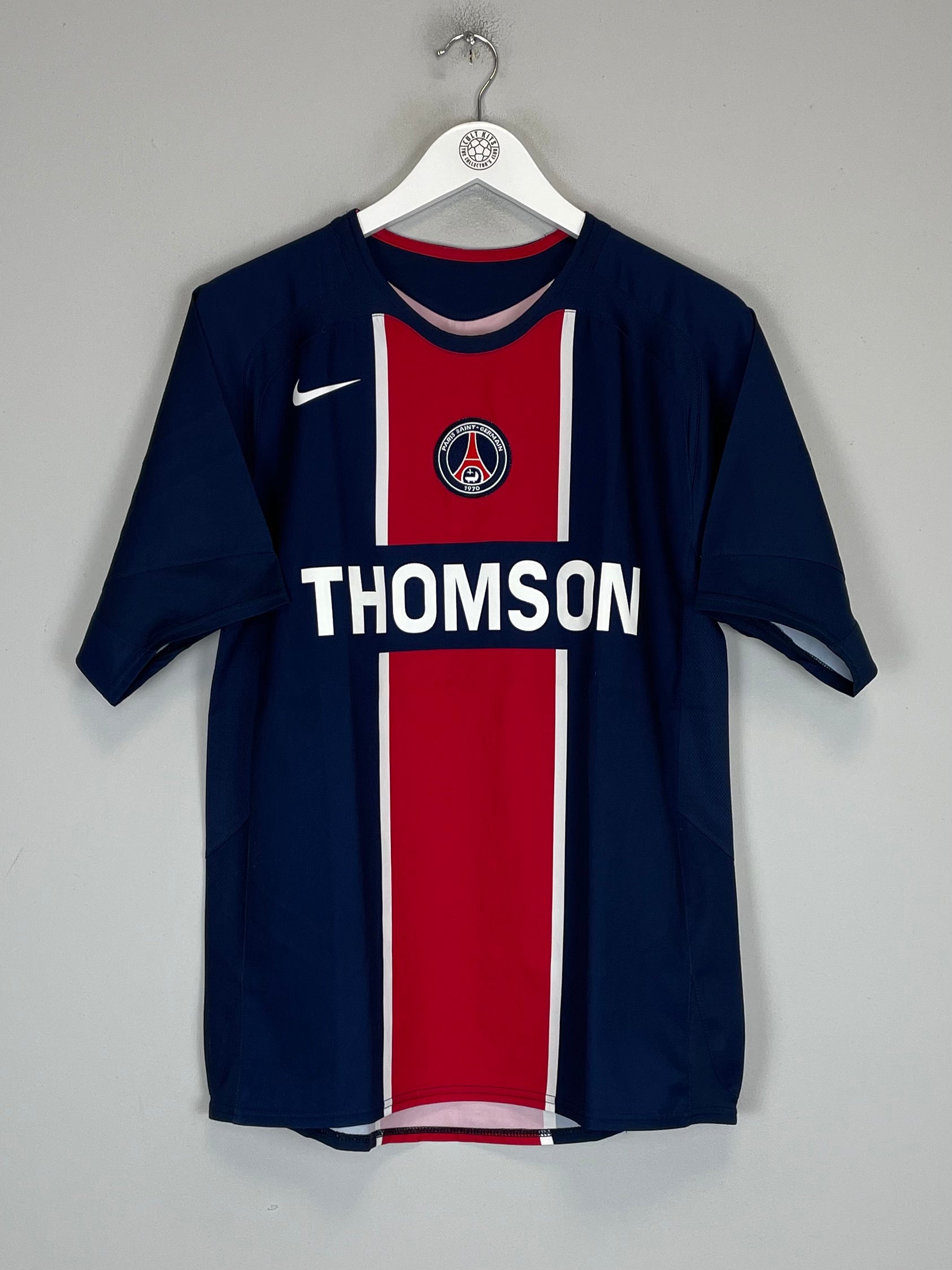 Shop 2005/06 PSG HOME SHIRT (S) NIKE, classic football shirts, vintage football shirts & retro soccer jerseys at Cult Kits