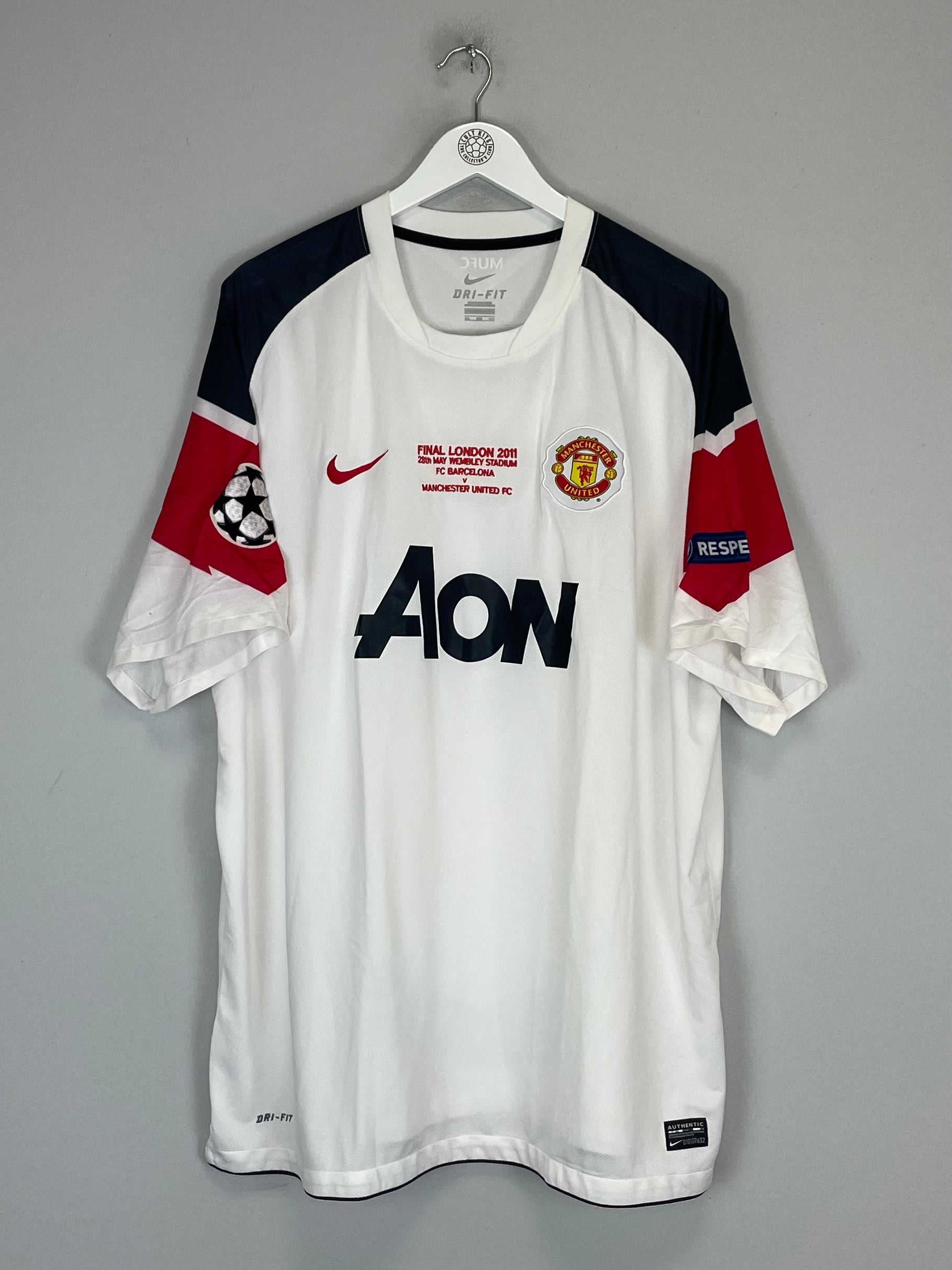 Shop 2010/11 MANCHESTER UNITED GIGGS #11 *CL FINAL* AWAY SHIRT (XXXL) NIKE, classic football shirts, vintage football shirts & retro soccer jerseys at Cult Kits