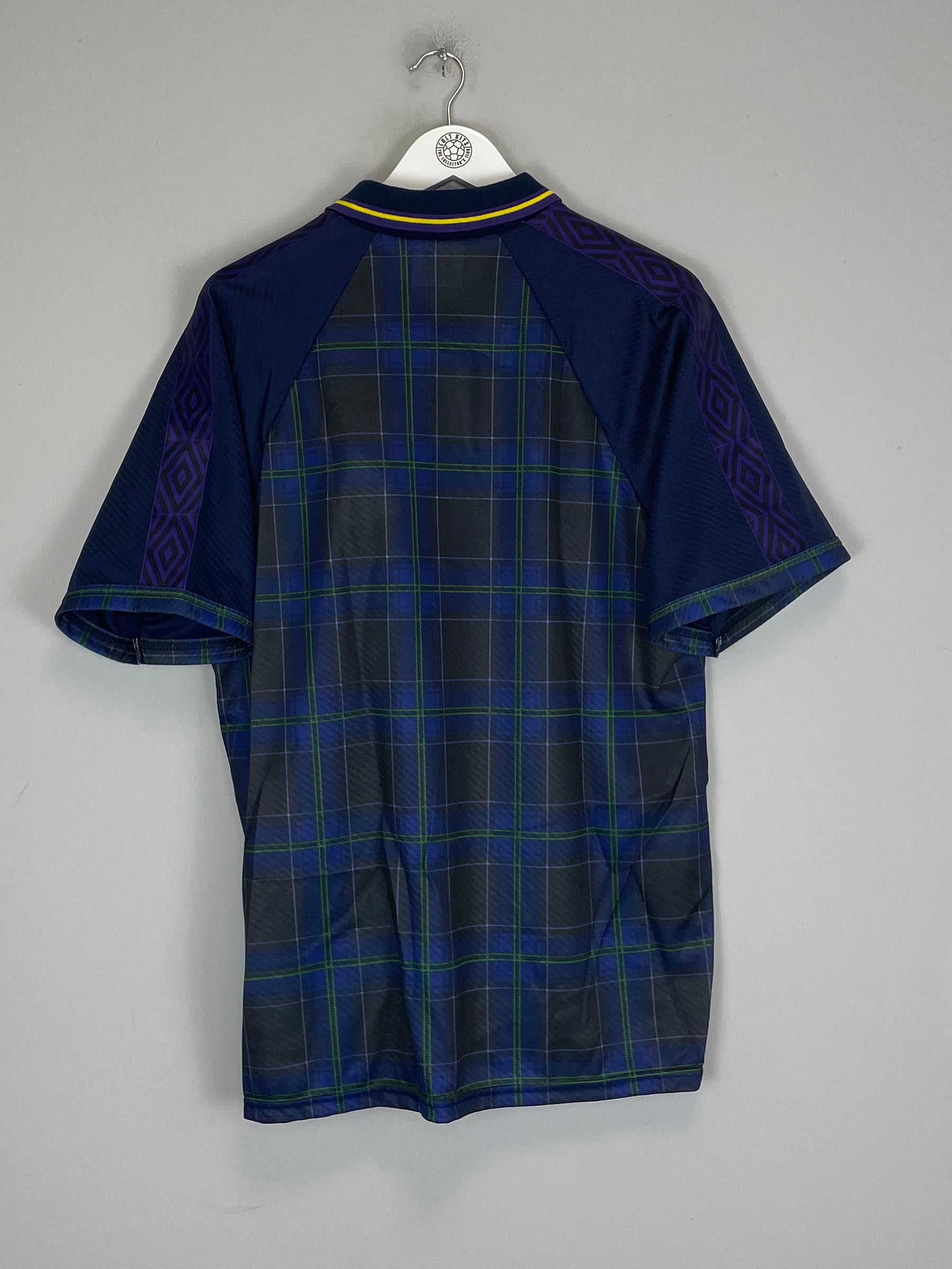 Shop 1994/96 SCOTLAND *BNWT* HOME SHIRT (L) UMBRO, classic football shirts, vintage football shirts & retro soccer jerseys at Cult Kits