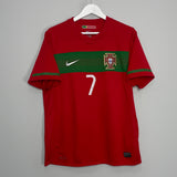 Shop 2010/12 PORTUGAL RONALDO #7 HOME SHIRT (M) NIKE, classic football shirts, vintage football shirts & retro soccer jerseys at Cult Kits