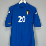 Shop 2002 ITALY TOTTI #10 HOME SHIRT (L) KAPPA, classic football shirts, vintage football shirts & retro soccer jerseys at Cult Kits