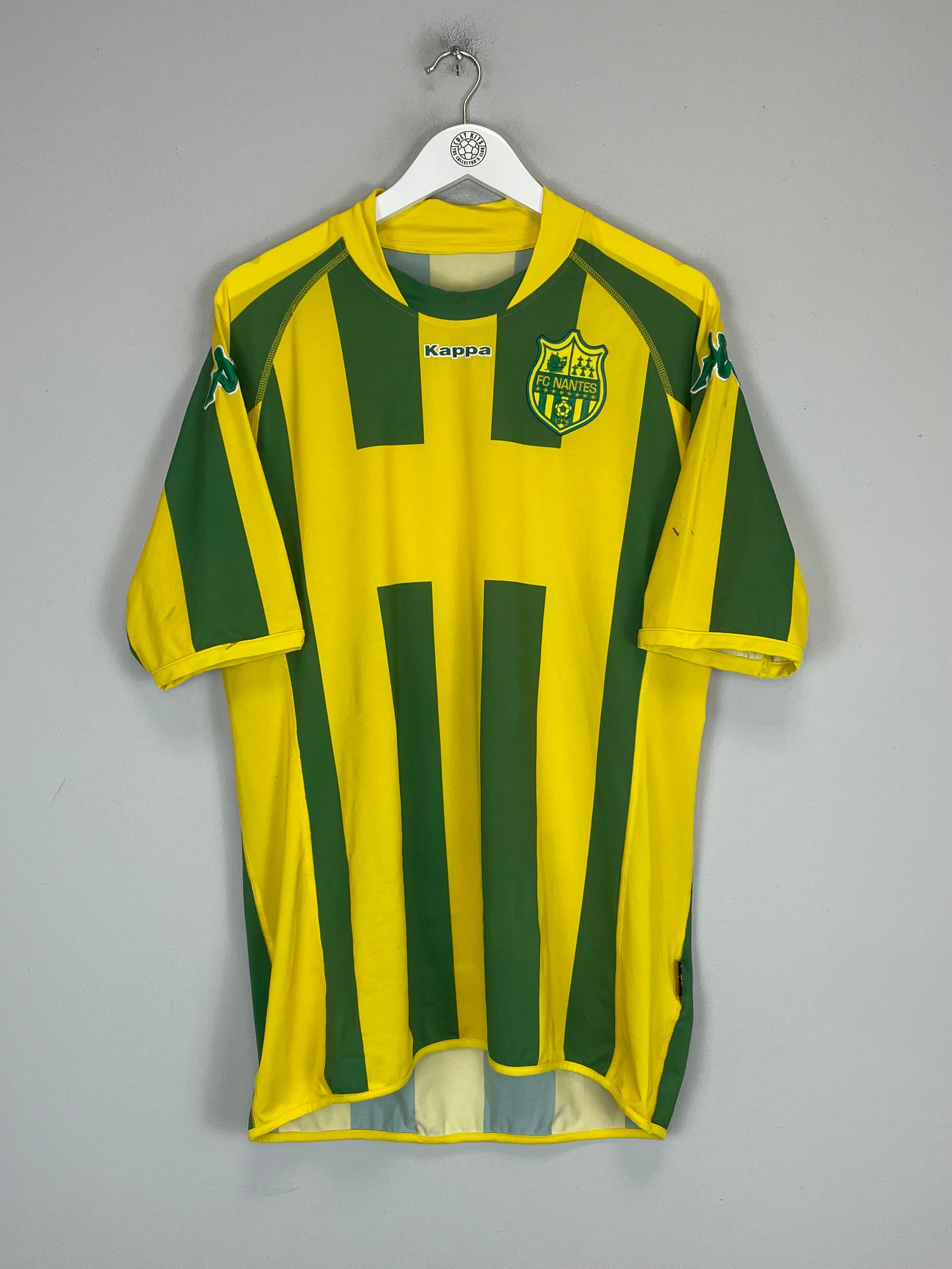 Shop 2009/10 NANTES HOME SHIRT (XL) KAPPA, classic football shirts, vintage football shirts & retro soccer jerseys at Cult Kits