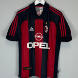 Shop 2000/02 AC MILAN BOBAN #10 HOME SHIRT (S) ADIDAS, classic football shirts, vintage football shirts & retro soccer jerseys at Cult Kits