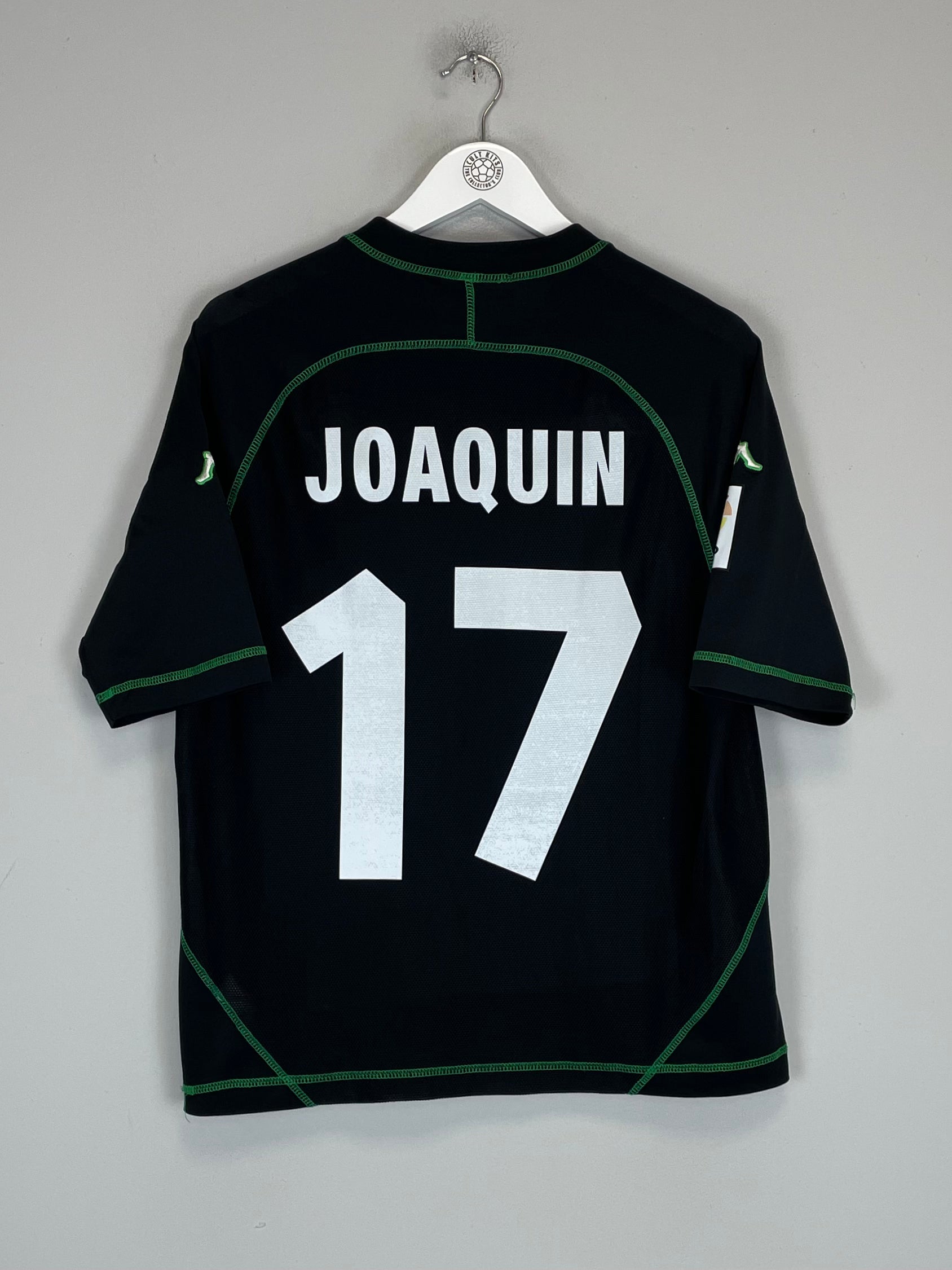 Shop 2003/04 REAL BETIS JOAQUIN #17 AWAY SHIRT (L) KAPPA, classic football shirts, vintage football shirts & retro soccer jerseys at Cult Kits