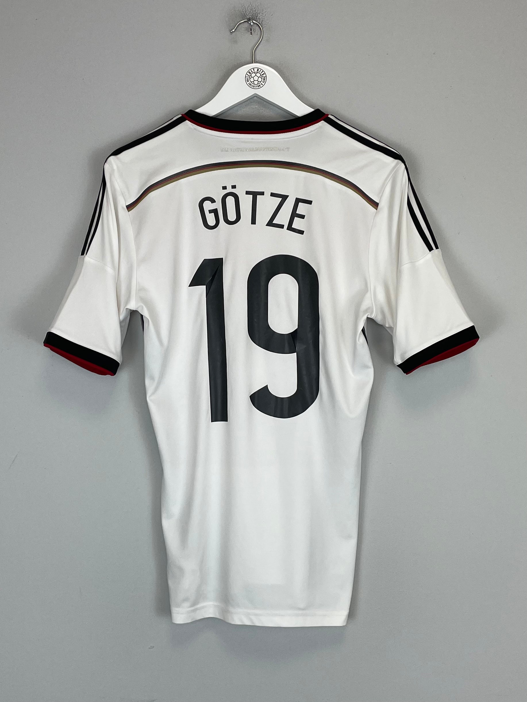 Shop 2014/15 GERMANY GOTZE #19 HOME SHIRT (S) ADIDAS, classic football shirts, vintage football shirts & retro soccer jerseys at Cult Kits