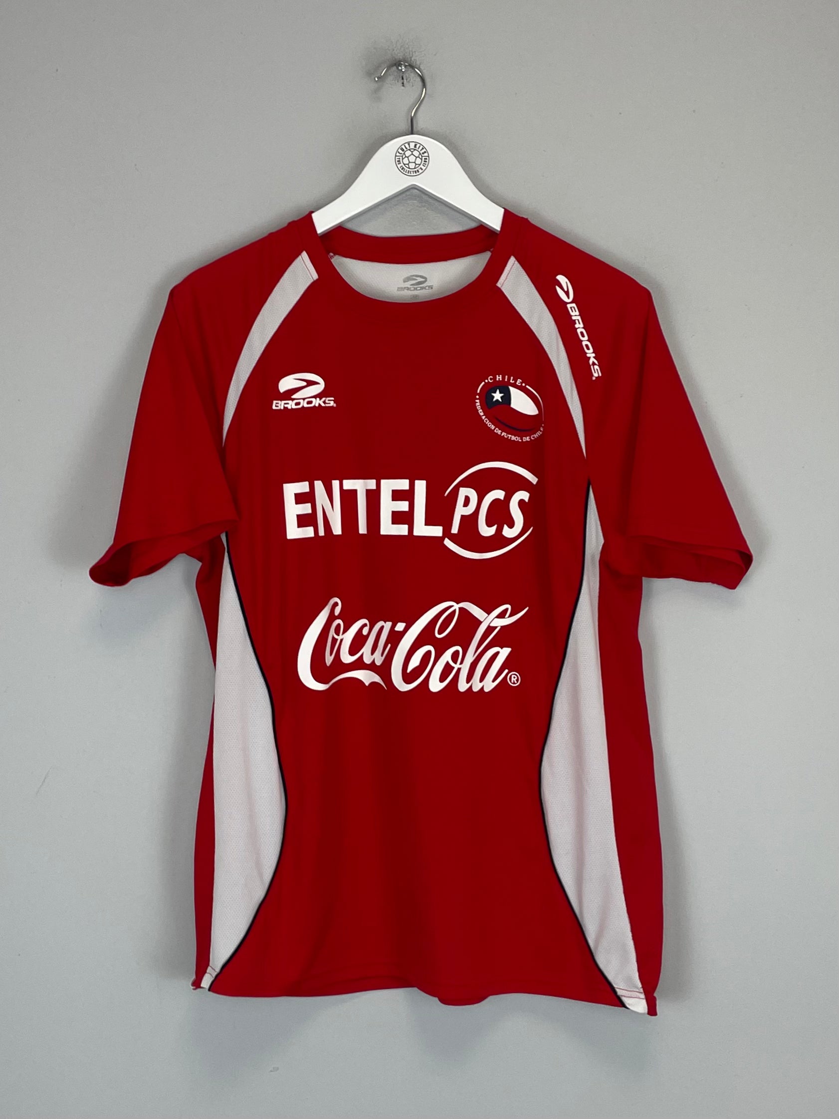 Shop 2007/08 CHILE TRAINING SHIRT (M) BROOKS, classic football shirts, vintage football shirts & retro soccer jerseys at Cult Kits