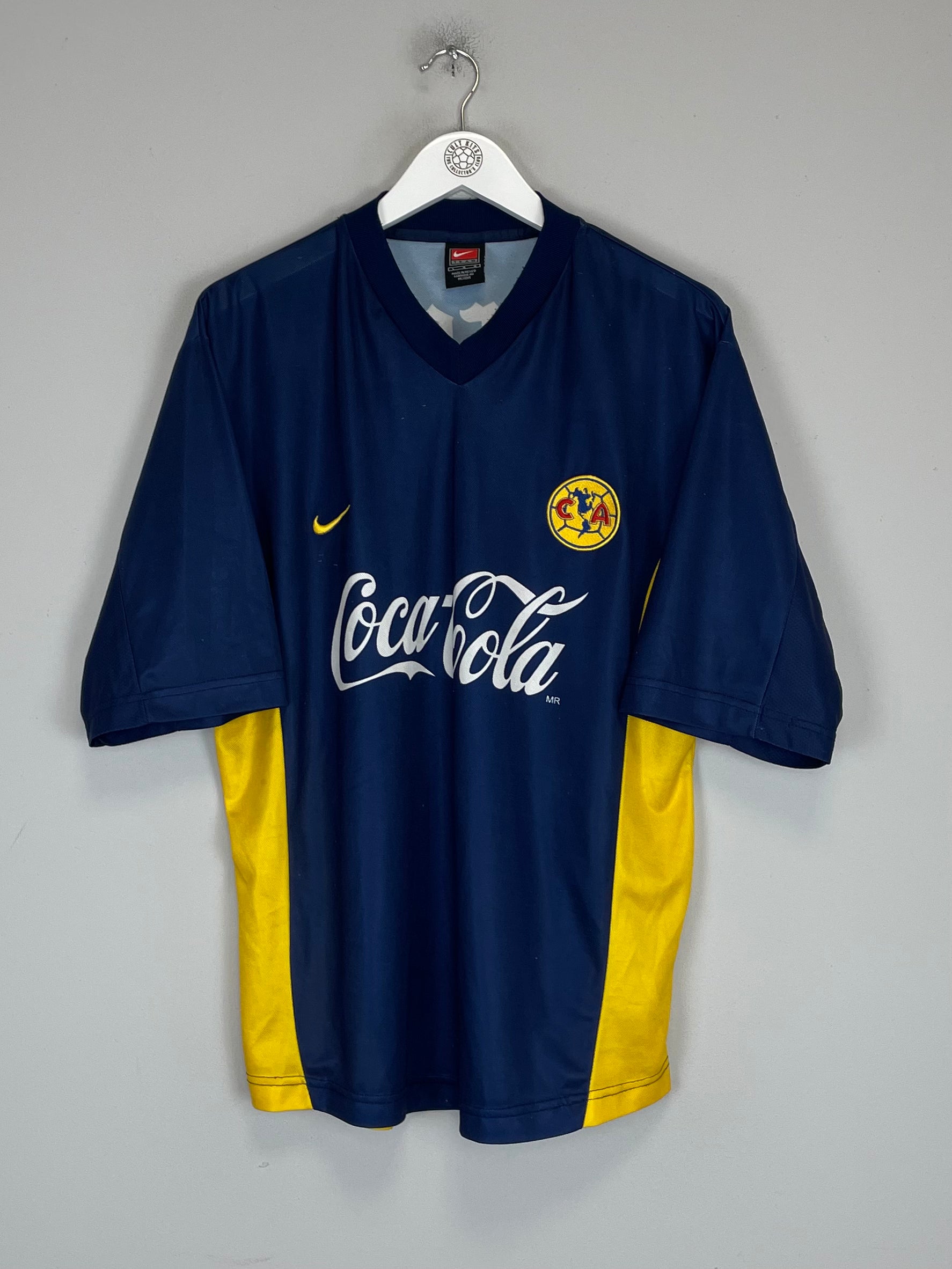 Shop 2000/01 CLUB AMERICA AWAY SHIRT (L) NIKE, classic football shirts, vintage football shirts & retro soccer jerseys at Cult Kits