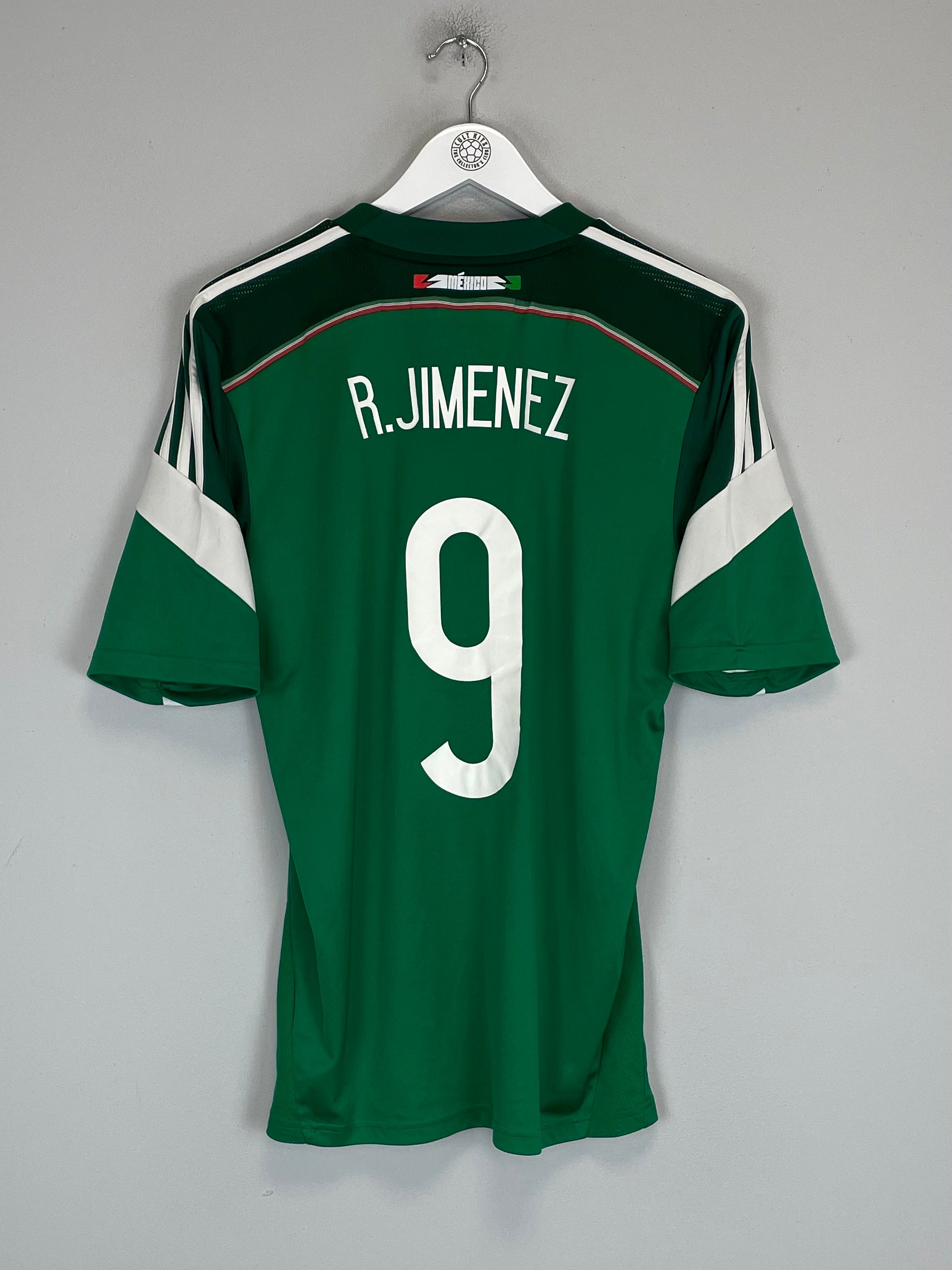 Shop 2014 MEXICO R.JIMENEZ #9 HOME SHIRT (M) ADIDAS, classic football shirts, vintage football shirts & retro soccer jerseys at Cult Kits