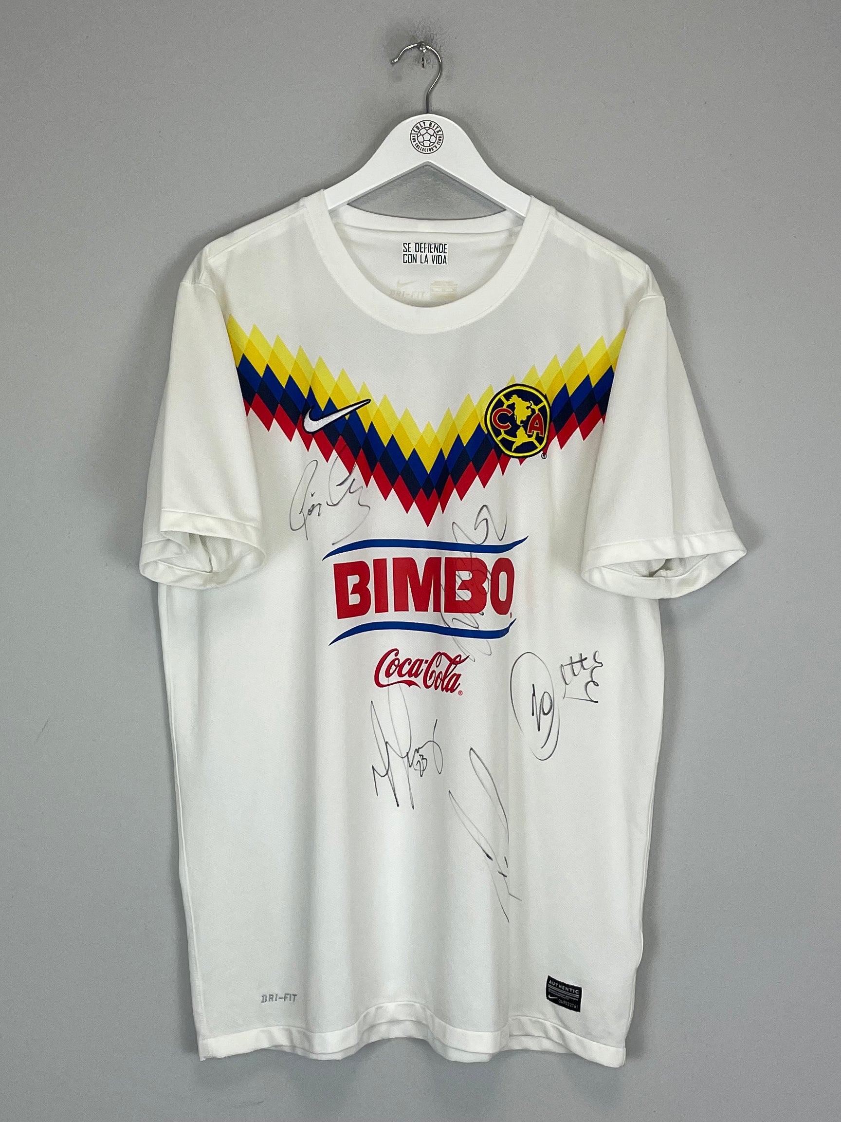 Shop 2012/13 CLUB AMERICA *SIGNED* THIRD SHIRT (XL) NIKE, classic football shirts, vintage football shirts & retro soccer jerseys at Cult Kits