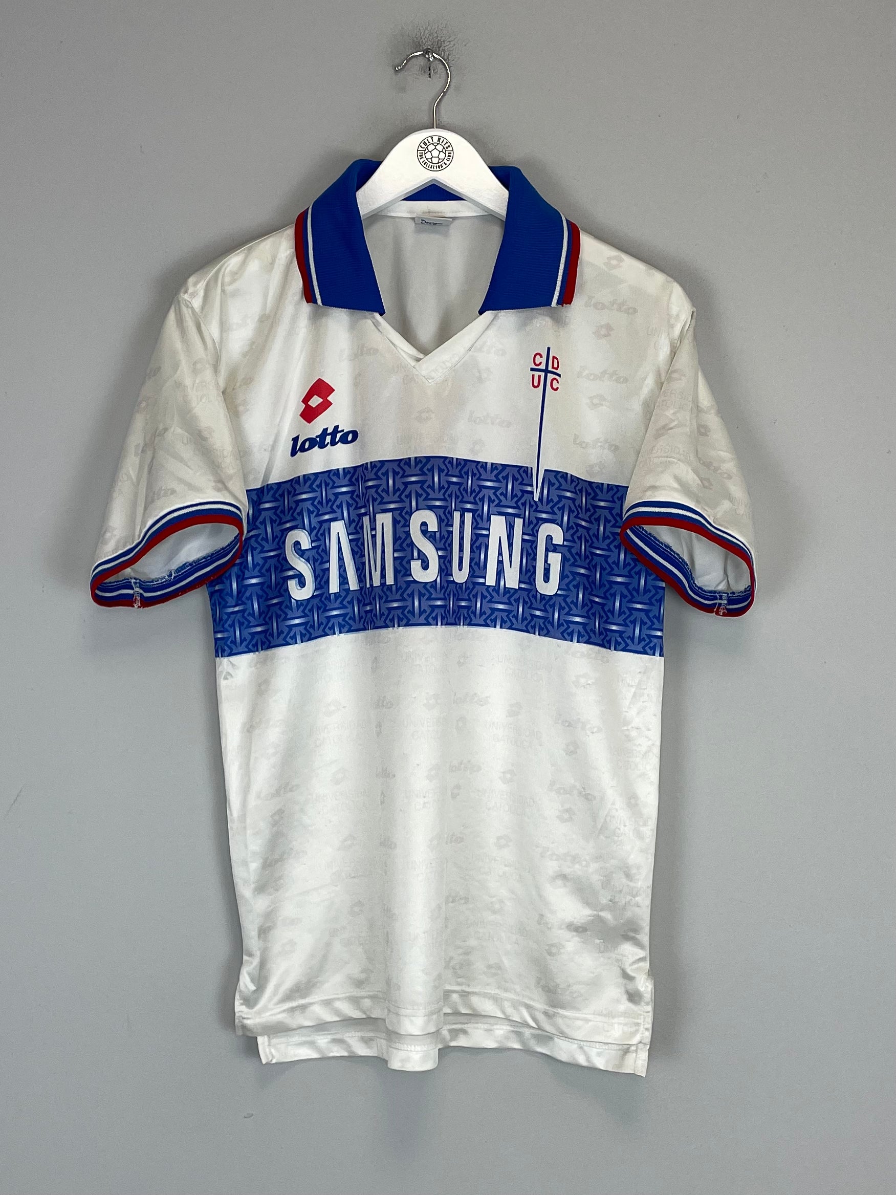 Shop 1996 UNIVERSIDAD CATOLICA #10 HOME SHIRT (M) LOTTO, classic football shirts, vintage football shirts & retro soccer jerseys at Cult Kits