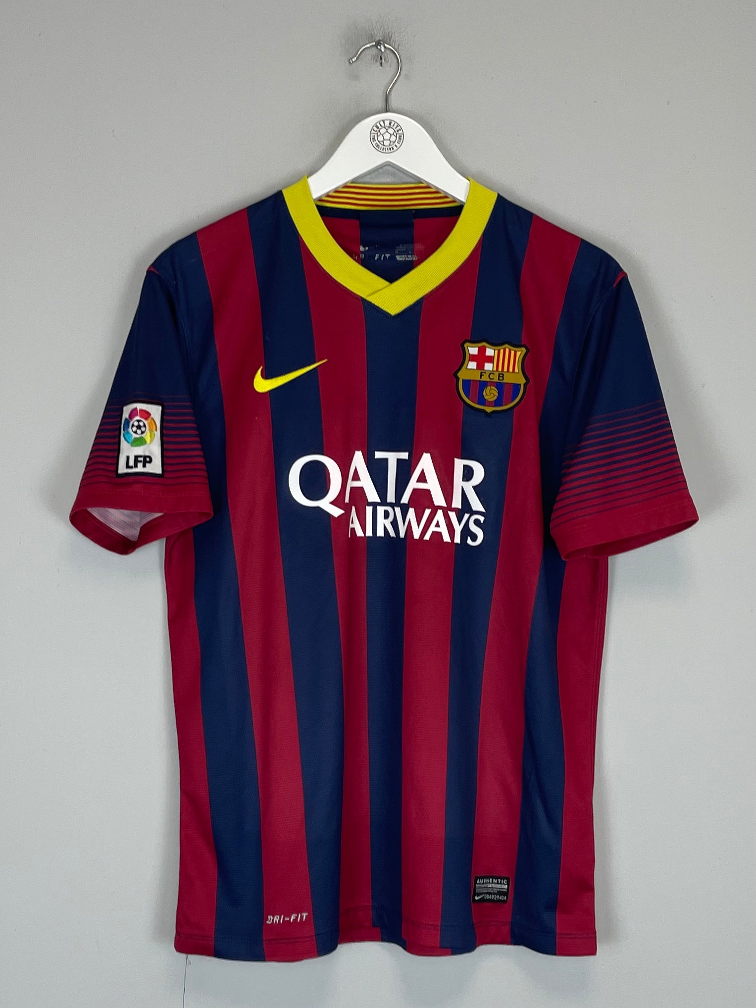 Shop 2013/14 BARCELONA HOME SHIRT (M) NIKE, classic football shirts, vintage football shirts & retro soccer jerseys at Cult Kits