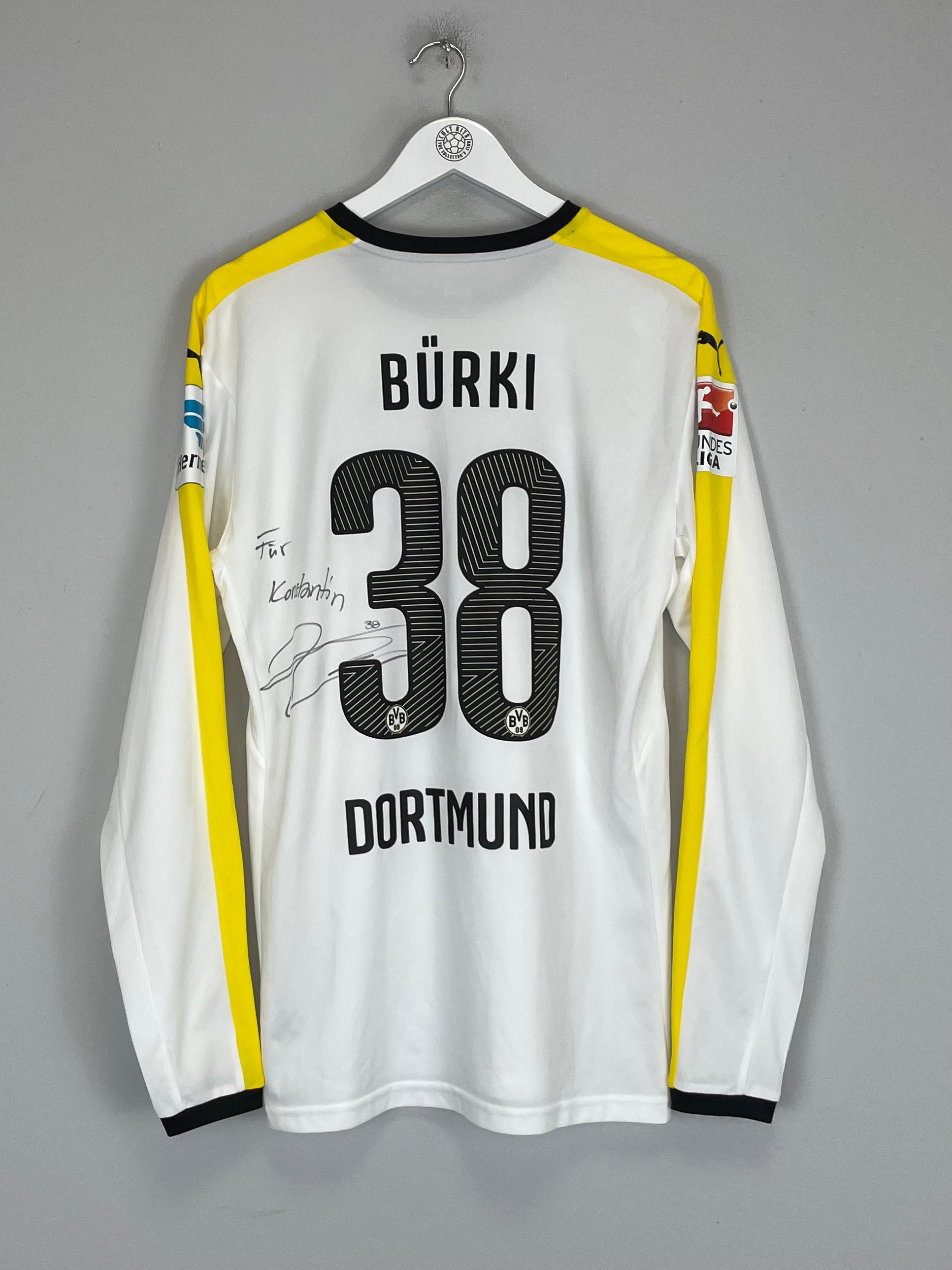 Shop 2015/16 DORTMUND BURKI #38 *MATCH ISSUED + SIGNED* GK SHIRT (L) PUMA, classic football shirts, vintage football shirts & retro soccer jerseys at Cult Kits