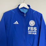 Shop 2023/24 LEICESTER CITY TRACK JACKET (M) ADIDAS, classic football shirts, vintage football shirts & retro soccer jerseys at Cult Kits