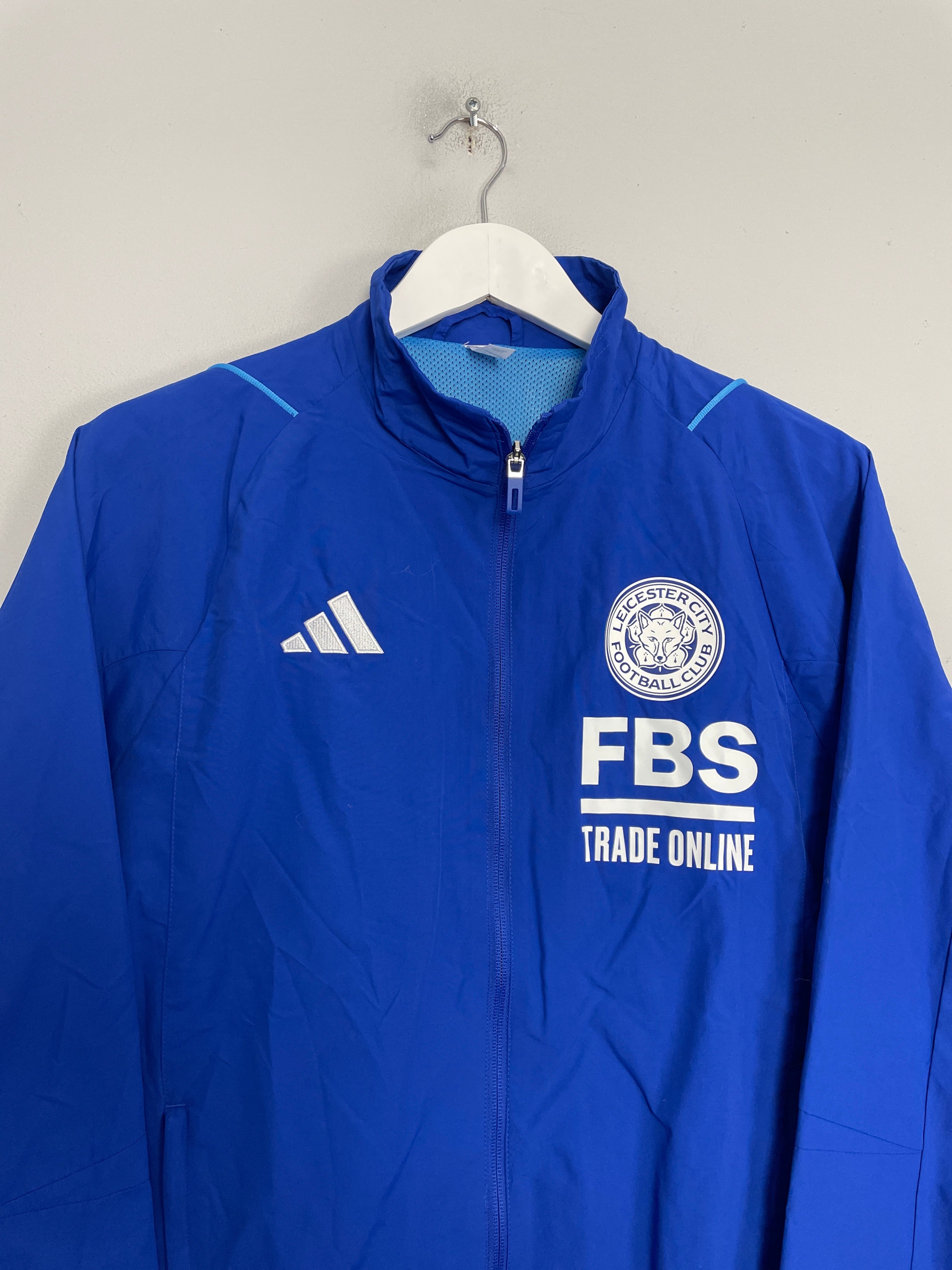 Shop 2023/24 LEICESTER CITY TRACK JACKET (M) ADIDAS, classic football shirts, vintage football shirts & retro soccer jerseys at Cult Kits