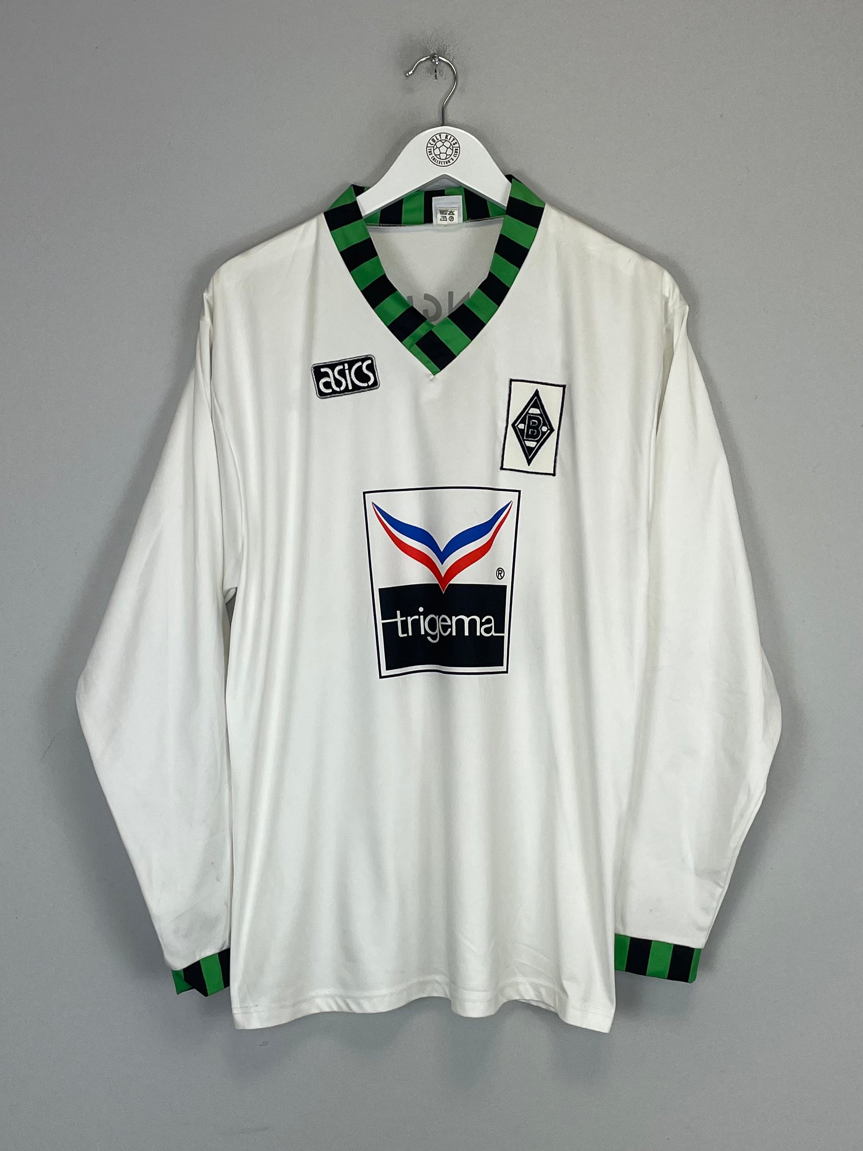 Shop 1992/94 MONCHENGLADBACH L/S HOME SHIRT (L) ASICS, classic football shirts, vintage football shirts & retro soccer jerseys at Cult Kits