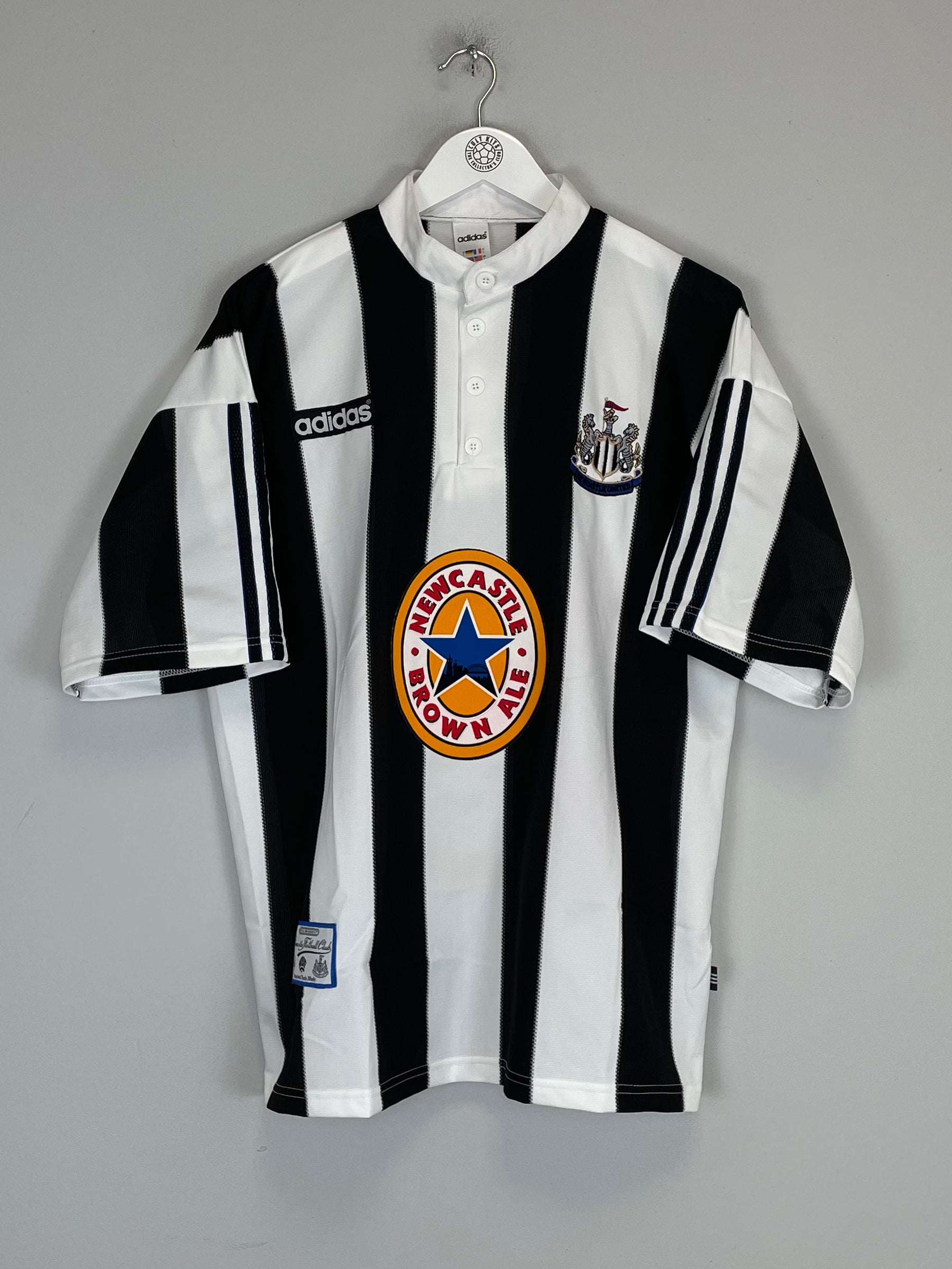 Shop 1995/97 NEWCASTLE UNITED *BNWOT* HOME SHIRT (L) ADIDAS, classic football shirts, vintage football shirts & retro soccer jerseys at Cult Kits
