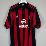 Shop 2003/04 AC MILAN MALDINI #3 HOME SHIRT (XL) ADIDAS, classic football shirts, vintage football shirts & retro soccer jerseys at Cult Kits