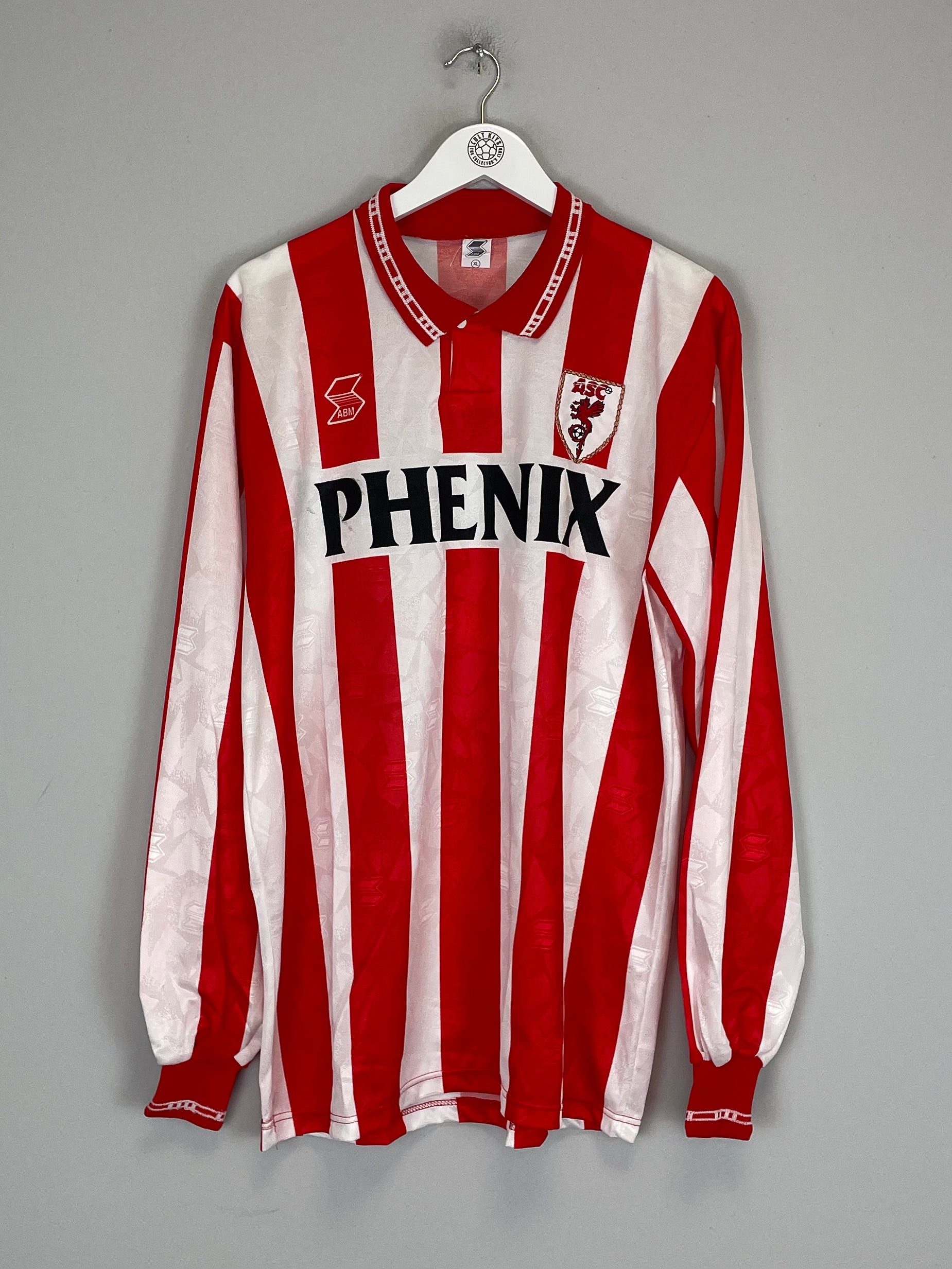 Shop 1994/95 CANNES L/S HOME SHIRT (XL) ABM, classic football shirts, vintage football shirts & retro soccer jerseys at Cult Kits