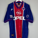 Shop 1995/96 PSG *MINT* HOME SHIRT (L) NIKE, classic football shirts, vintage football shirts & retro soccer jerseys at Cult Kits