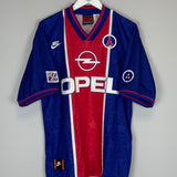 Shop 1995/96 PSG *MINT* HOME SHIRT (L) NIKE, classic football shirts, vintage football shirts & retro soccer jerseys at Cult Kits