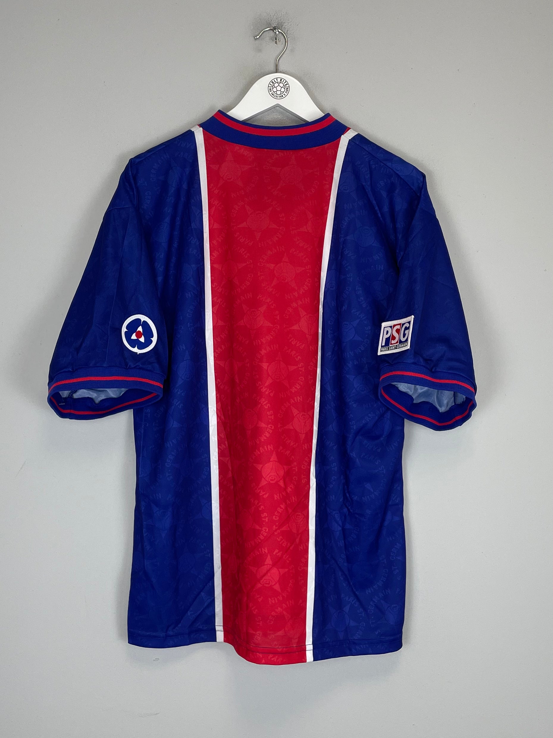 Shop 1995/96 PSG *MINT* HOME SHIRT (L) NIKE, classic football shirts, vintage football shirts & retro soccer jerseys at Cult Kits
