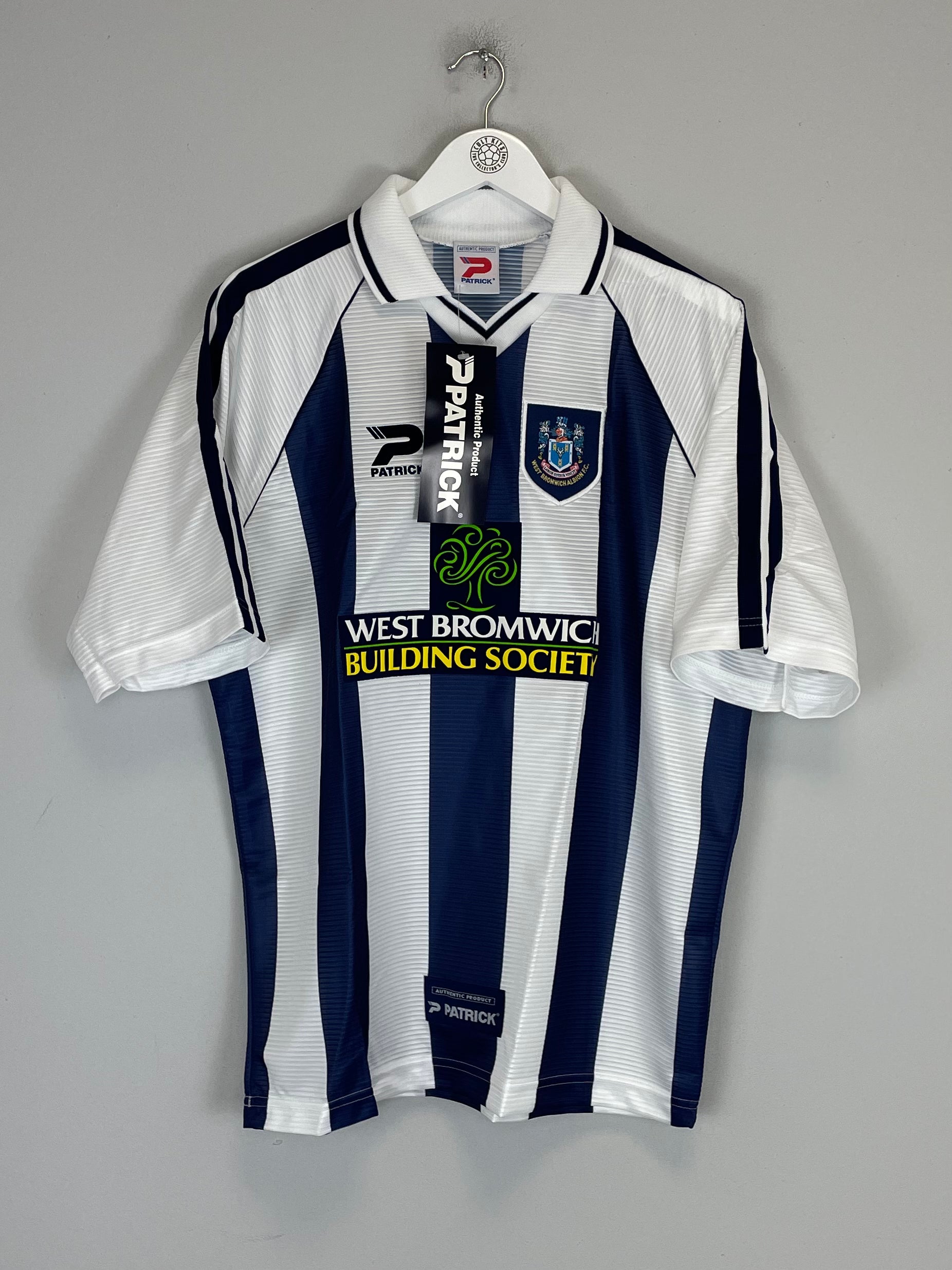 1998 00 WEST BROM BNWT HOME SHIRT L PATRICK Cult Kits 1998-00-west-brom-bnwt-home-shirt-l-patrick-cult-kits