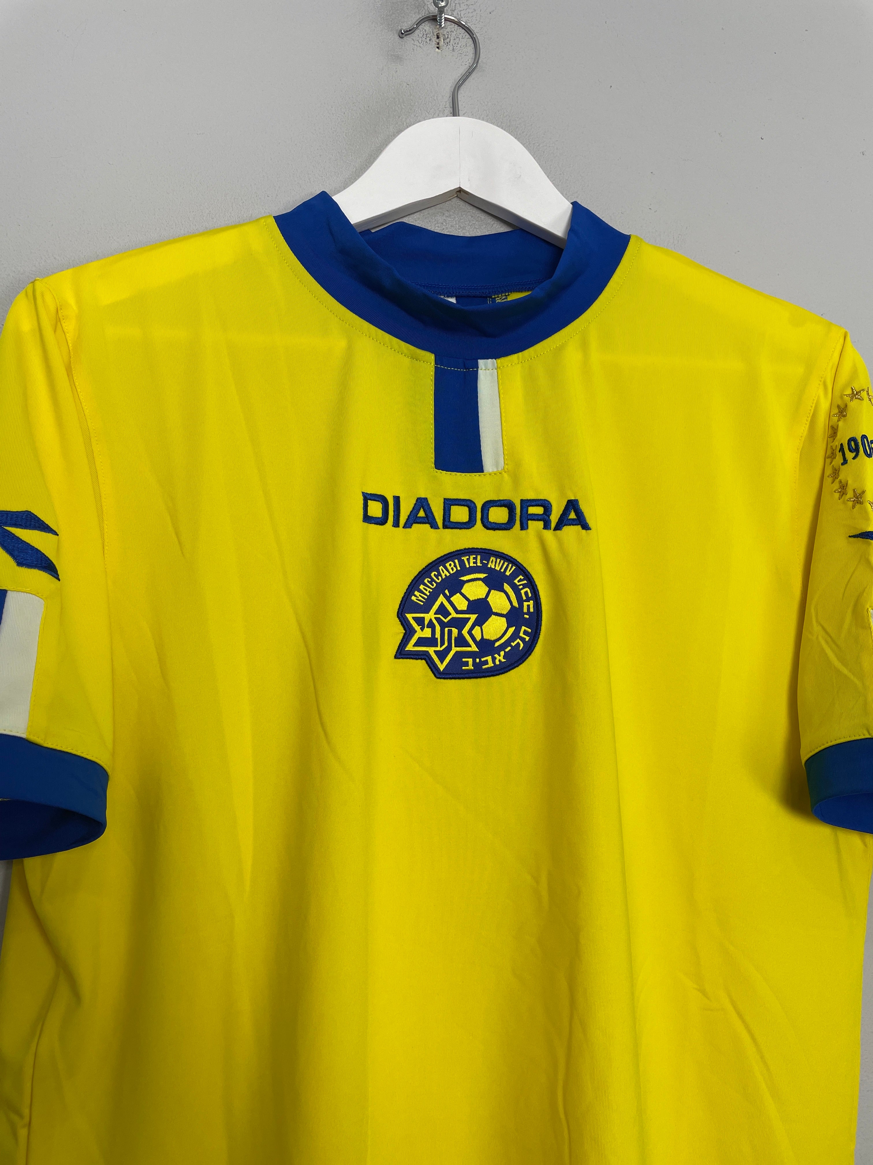 Shop 2006/07 MACCABI TEL AVIV *CENTENARY* HOME SHIRT (L) DIADORA, classic football shirts, vintage football shirts & retro soccer jerseys at Cult Kits