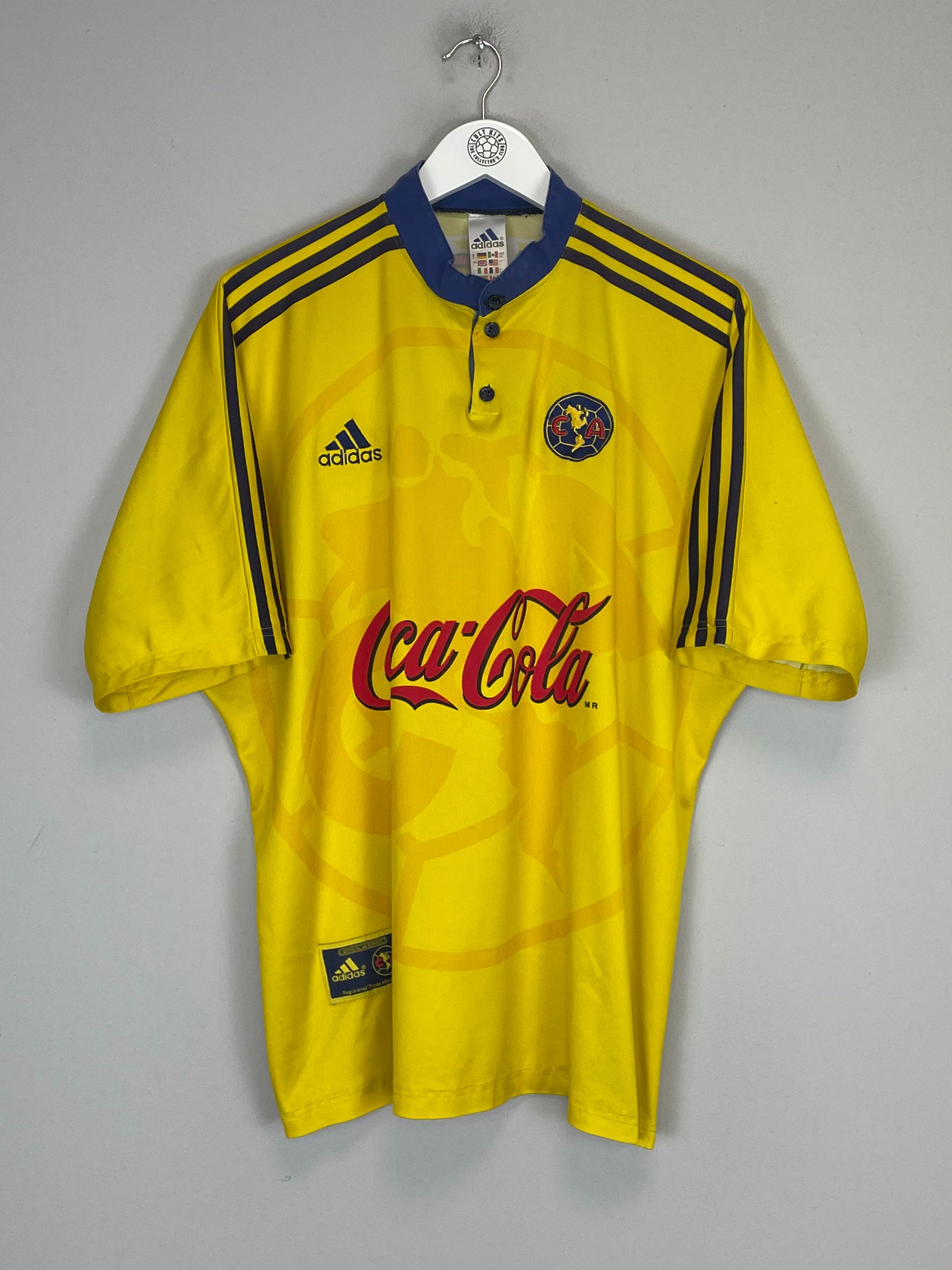 Shop 1999/00 CLUB AMERICA HOME SHIRT (L) ADIDAS, classic football shirts, vintage football shirts & retro soccer jerseys at Cult Kits