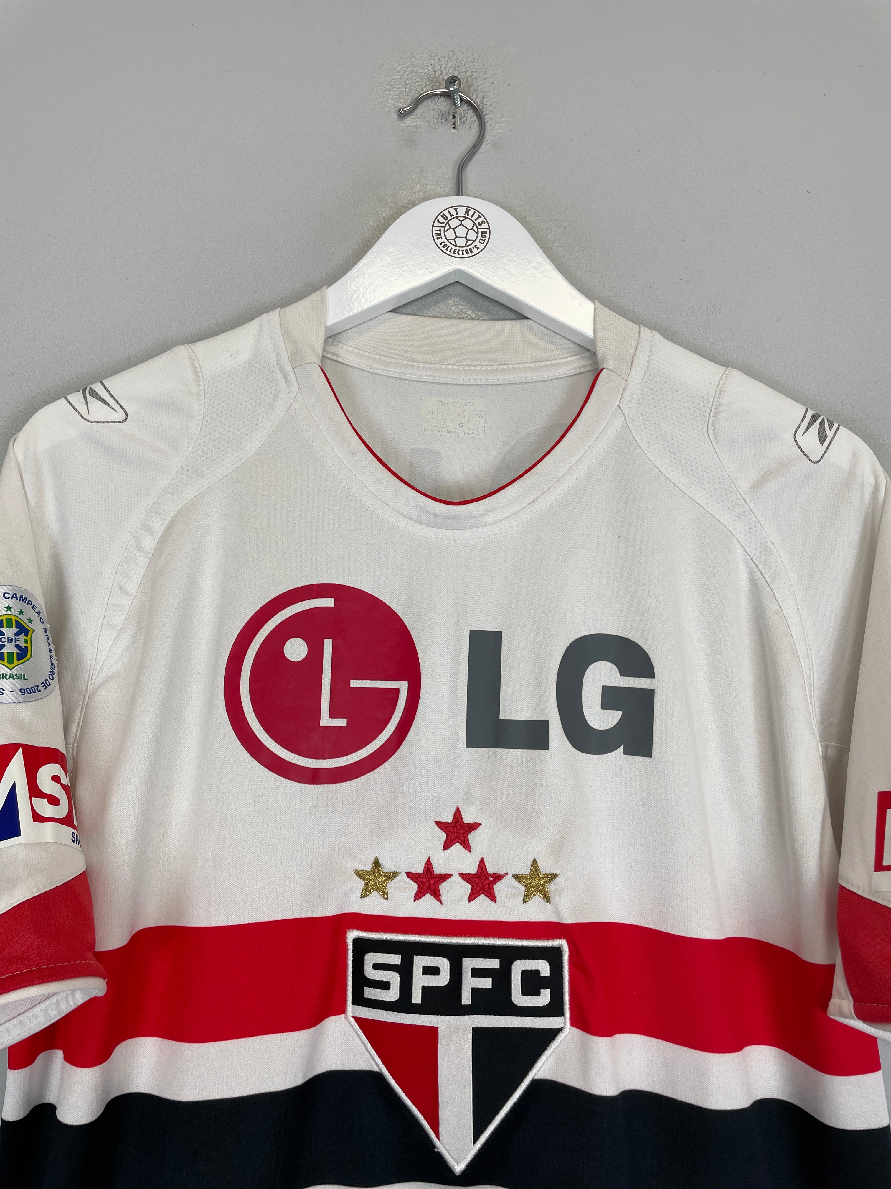 Shop 2007/08 SANTOS LEANDRO #9 HOME SHIRT (L) REEBOK, classic football shirts, vintage football shirts & retro soccer jerseys at Cult Kits