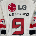 Shop 2007/08 SANTOS LEANDRO #9 HOME SHIRT (L) REEBOK, classic football shirts, vintage football shirts & retro soccer jerseys at Cult Kits