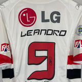 Shop 2007/08 SANTOS LEANDRO #9 HOME SHIRT (L) REEBOK, classic football shirts, vintage football shirts & retro soccer jerseys at Cult Kits