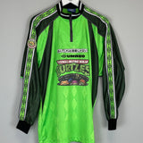 Shop 1998/99 NINJA TURTLES X JAPANESE MOVIE MASHUP SHIRT (XL) UMBRO, classic football shirts, vintage football shirts & retro soccer jerseys at Cult Kits