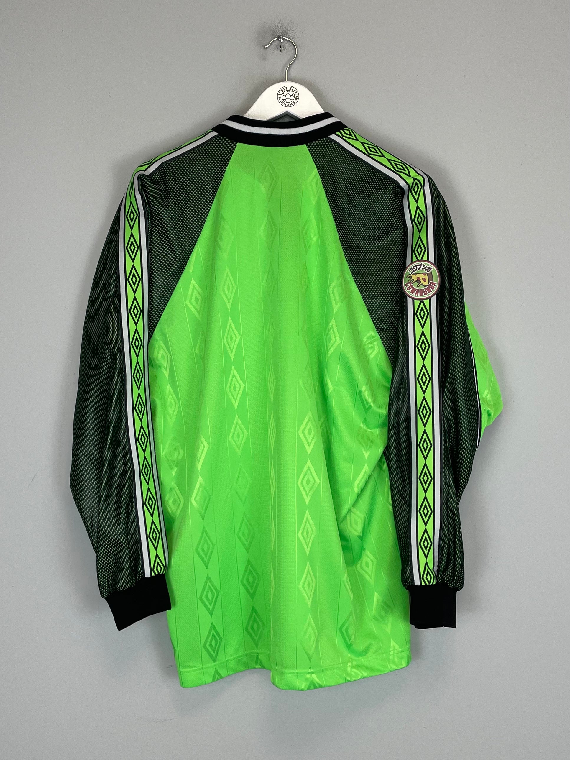 Shop 1998/99 NINJA TURTLES X JAPANESE MOVIE MASHUP SHIRT (XL) UMBRO, classic football shirts, vintage football shirts & retro soccer jerseys at Cult Kits