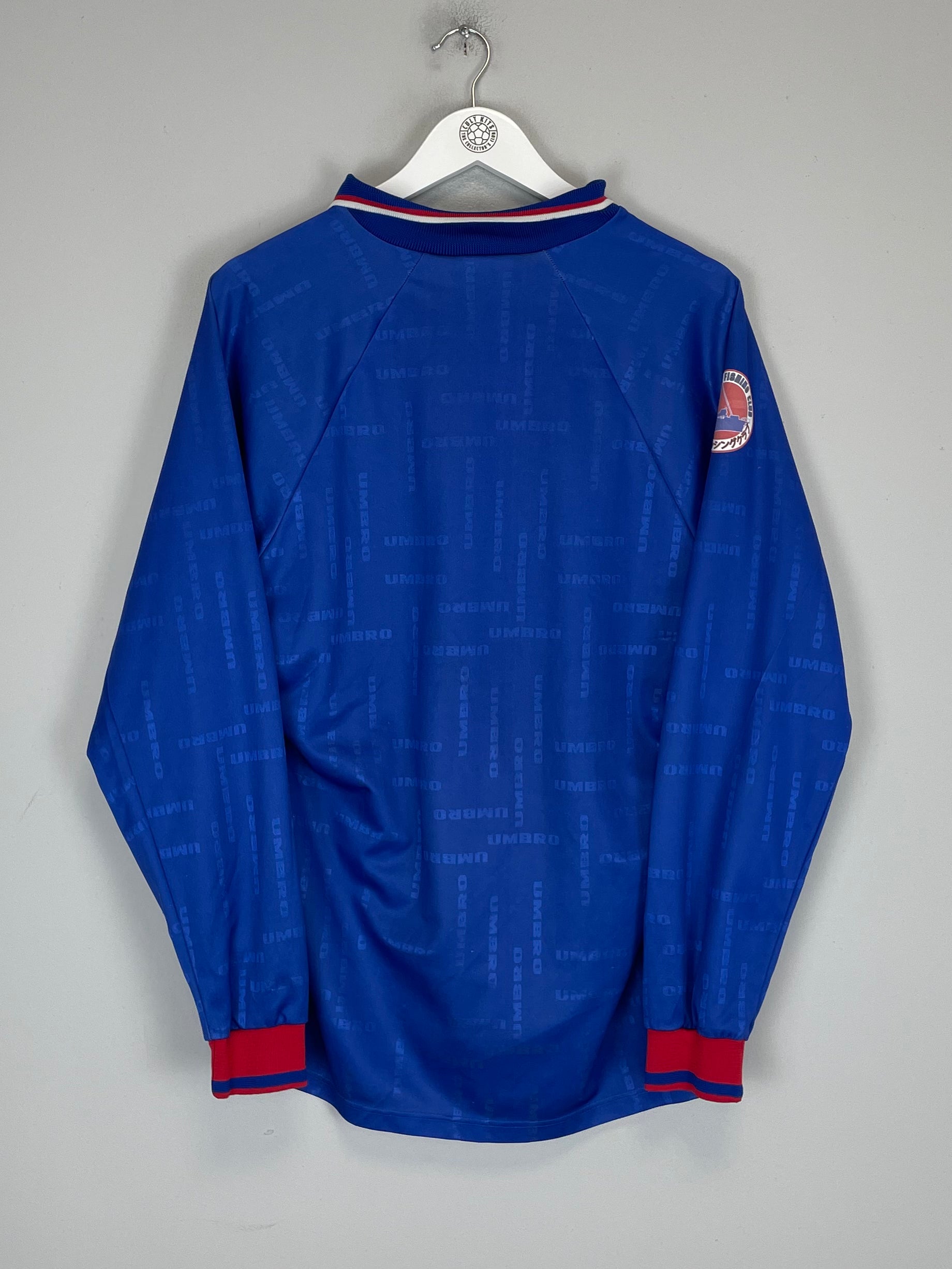 Shop 1997/98 JAWS X JAPANESE MOVIE MASHUP SHIRT (L) UMBRO, classic football shirts, vintage football shirts & retro soccer jerseys at Cult Kits