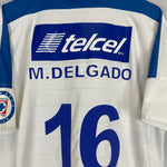 Shop 2003/04 CRUZ AZUL DELGADO #16 AWAY SHIRT (L) UMBRO, classic football shirts, vintage football shirts & retro soccer jerseys at Cult Kits