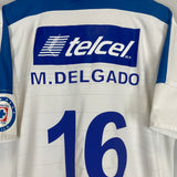 Shop 2003/04 CRUZ AZUL DELGADO #16 AWAY SHIRT (L) UMBRO, classic football shirts, vintage football shirts & retro soccer jerseys at Cult Kits