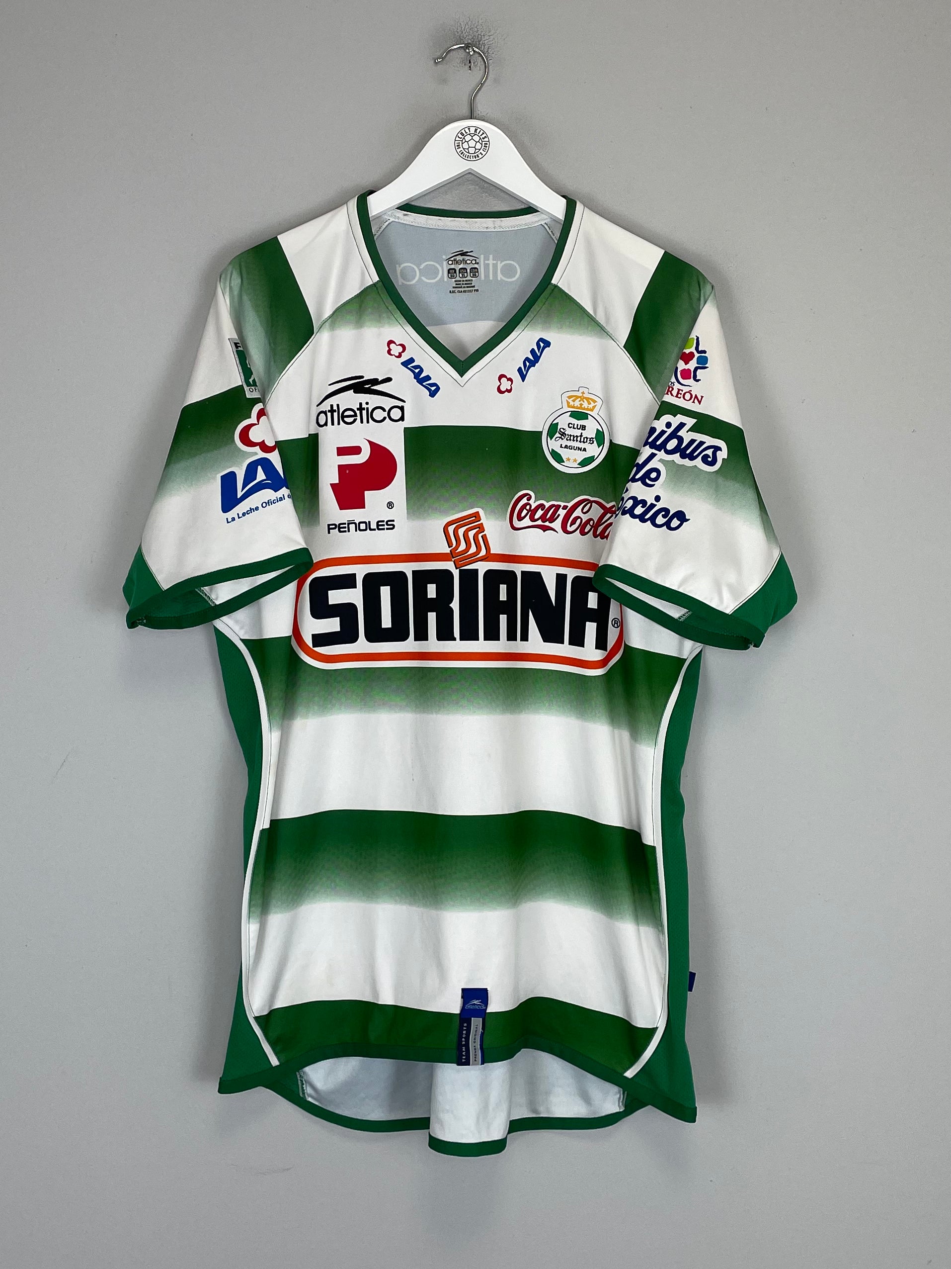 Shop 2007/08 SANTOS LAGUNA HOME SHIRT (XL) ATLETICA, classic football shirts, vintage football shirts & retro soccer jerseys at Cult Kits
