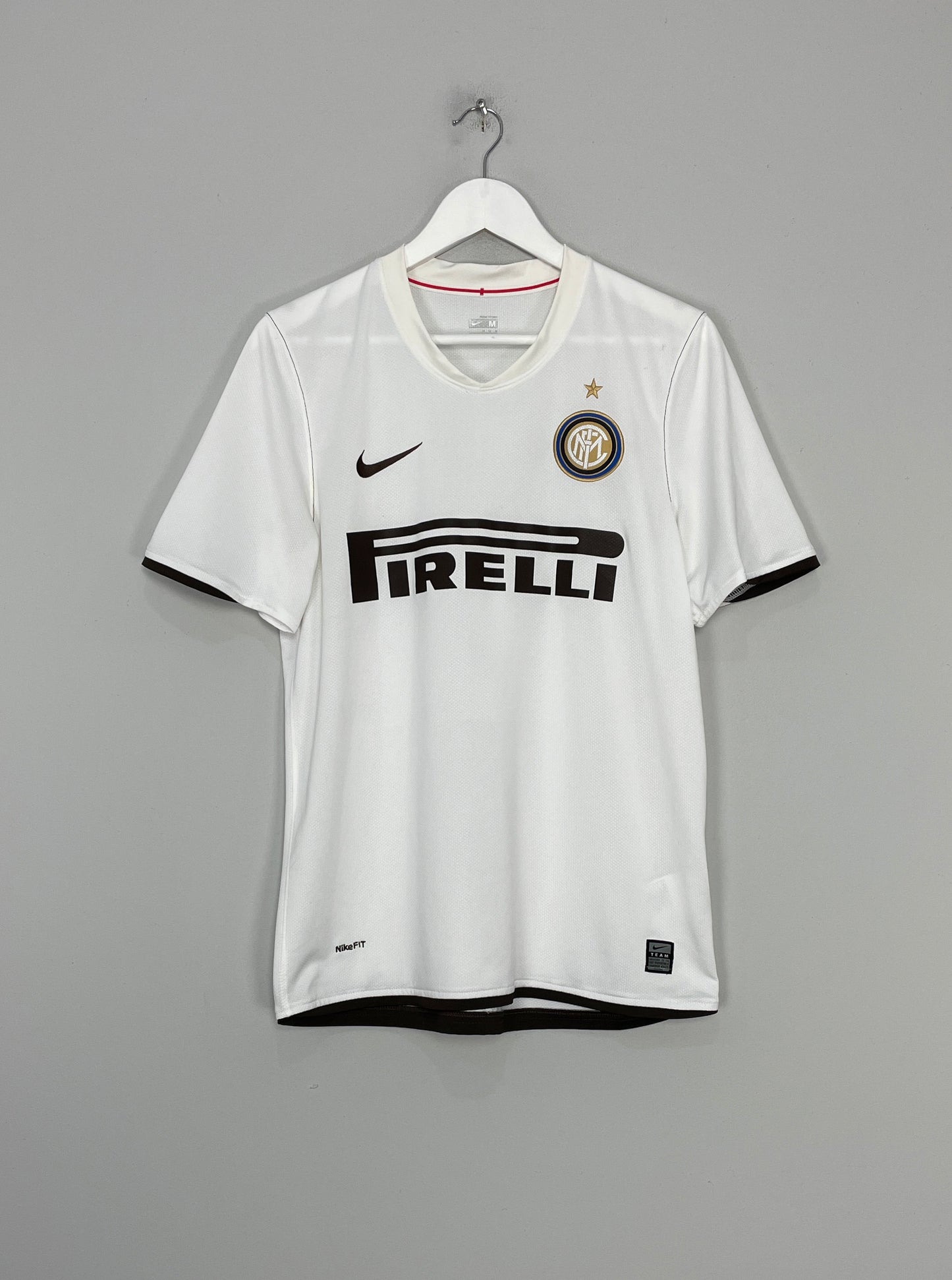 2008/09 INTER MILAN ZANETTI #4 AWAY SHIRT (M) NIKE