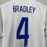 Shop 2014/15 USA BRADLEY #4 HOME SHIRT (M) NIKE, classic football shirts, vintage football shirts & retro soccer jerseys at Cult Kits
