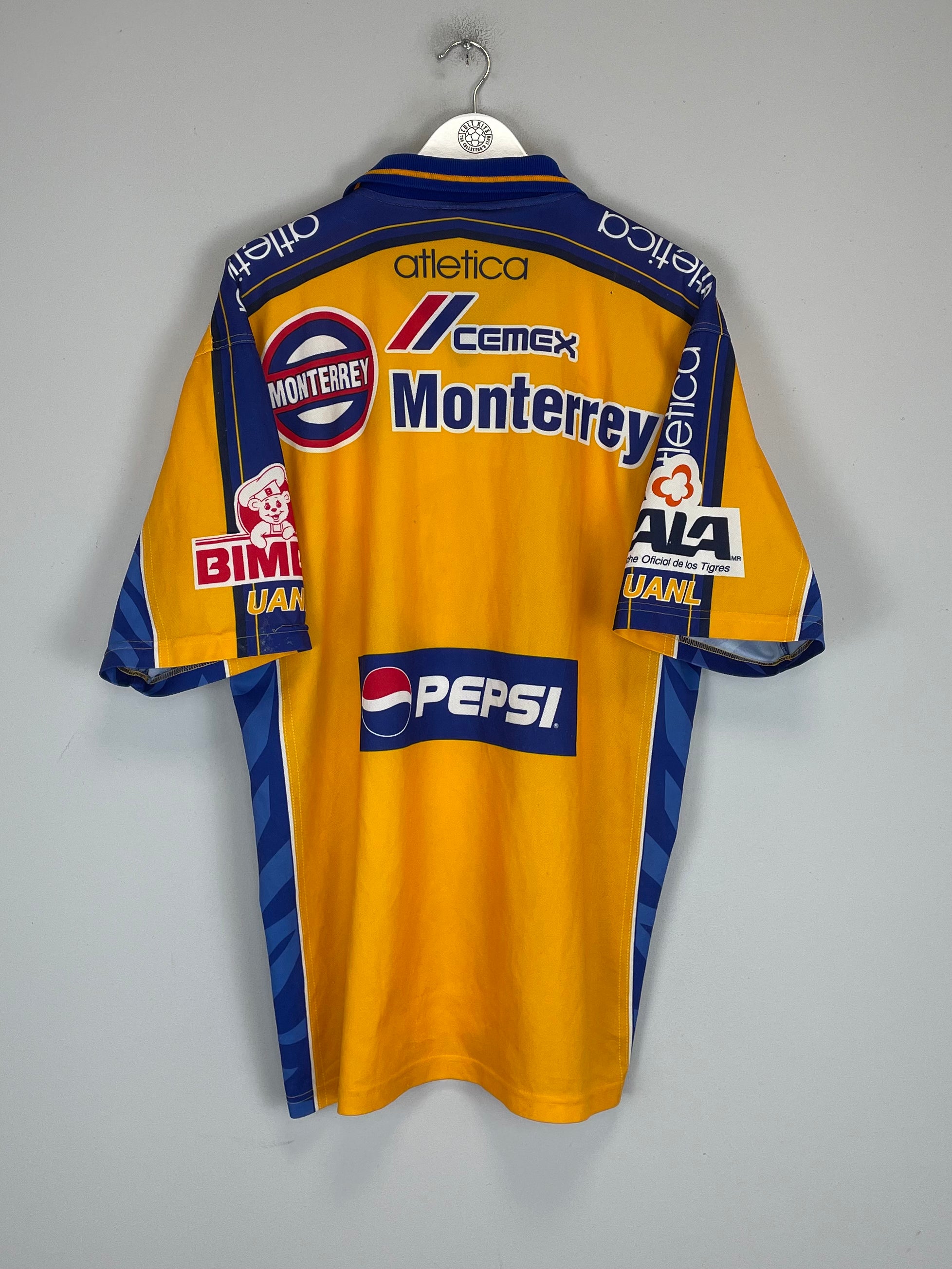 Shop 2000/01 TIGRES HOME SHIRT (XL) ATLETICA, classic football shirts, vintage football shirts & retro soccer jerseys at Cult Kits