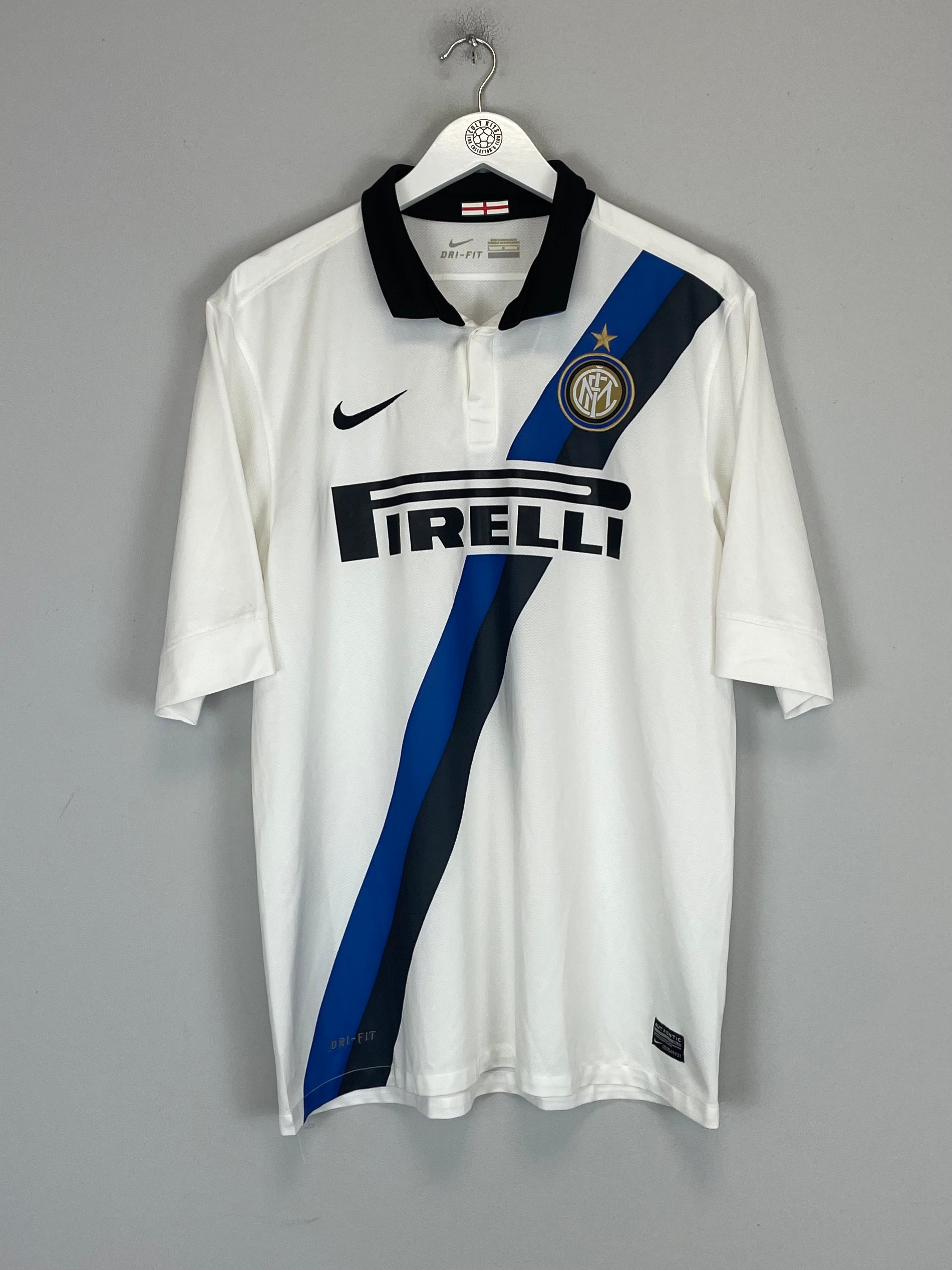 Shop 2011/12 INTER MILAN AWAY SHIRT (L) NIKE, classic football shirts, vintage football shirts & retro soccer jerseys at Cult Kits