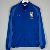 Shop 2018 BRAZIL TRACK JACKET (M) NIKE, classic football shirts, vintage football shirts & retro soccer jerseys at Cult Kits