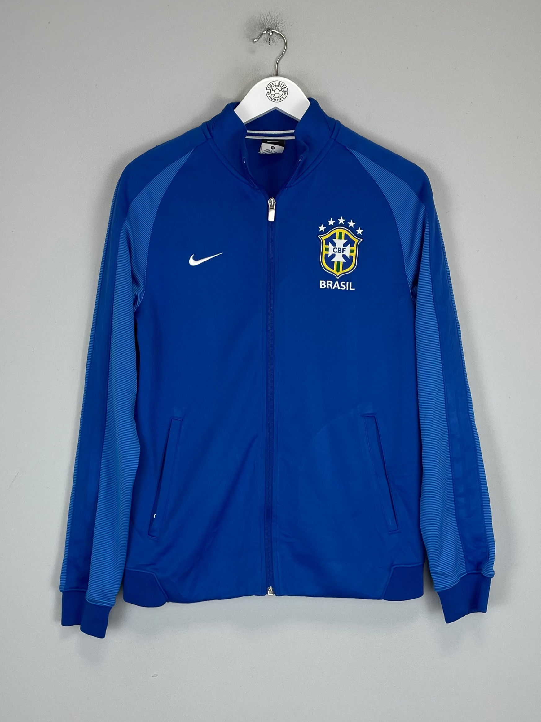 Shop 2018 BRAZIL TRACK JACKET (M) NIKE, classic football shirts, vintage football shirts & retro soccer jerseys at Cult Kits